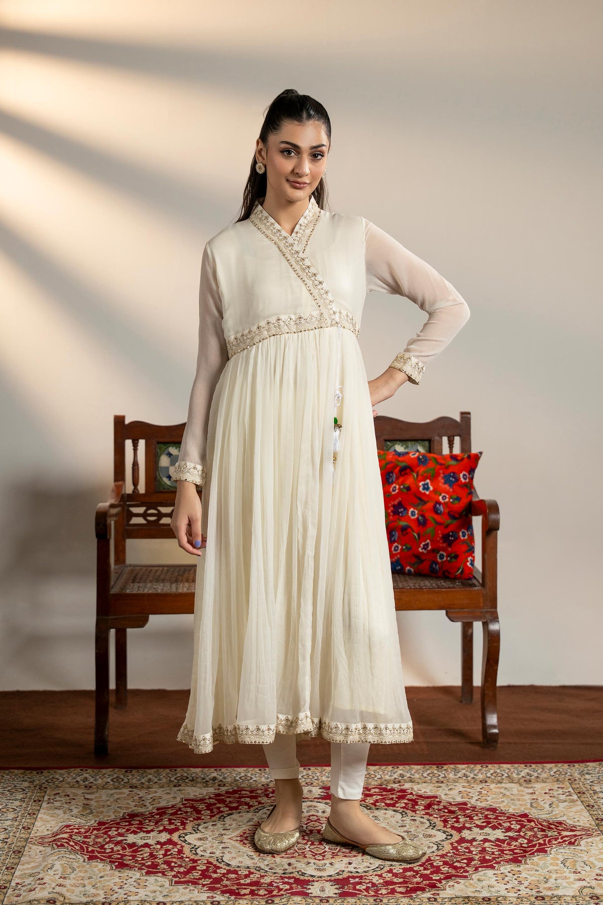 1 Piece Chiffon Frock (FR1077)