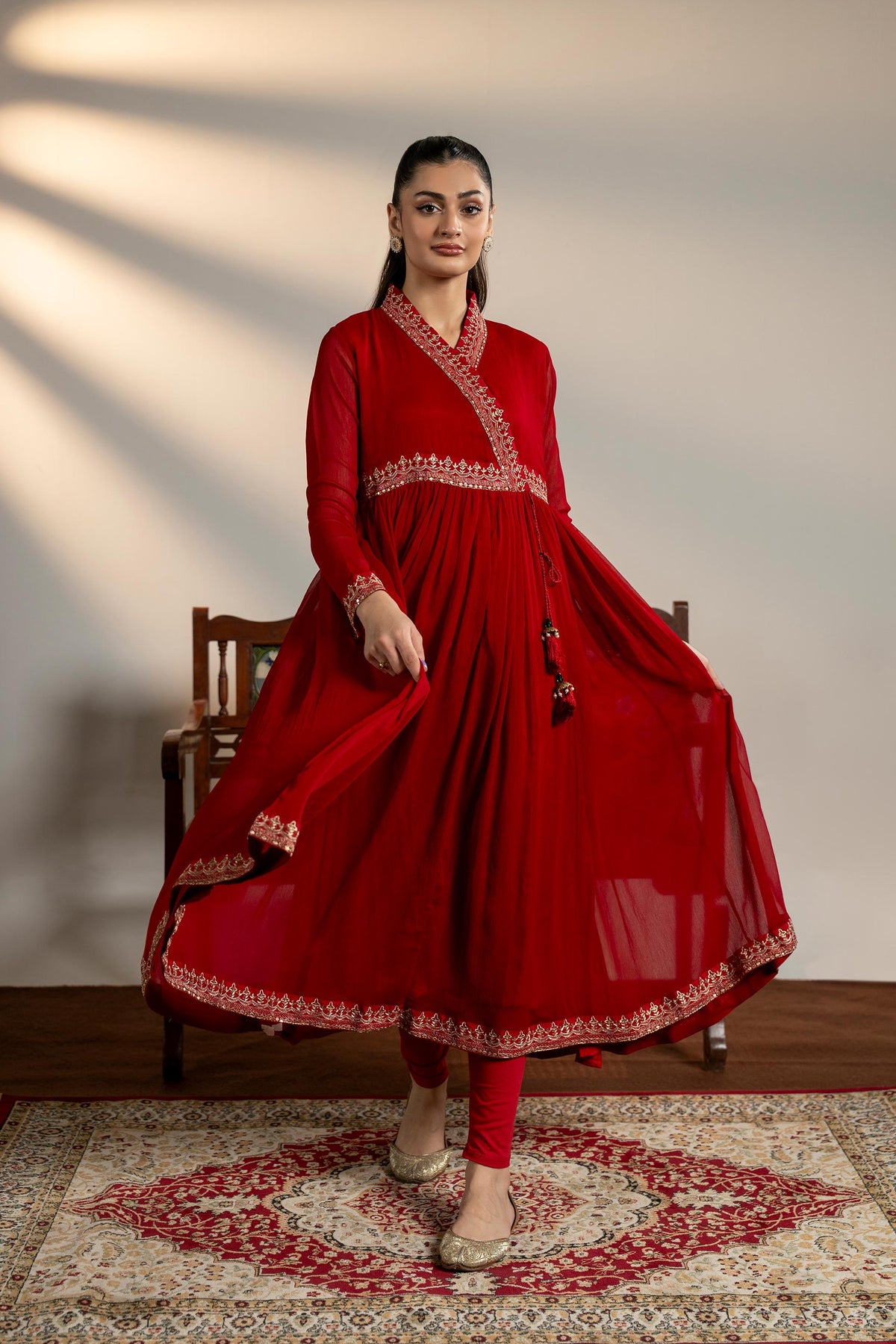 1 Piece Chiffon Frock (FR1078)