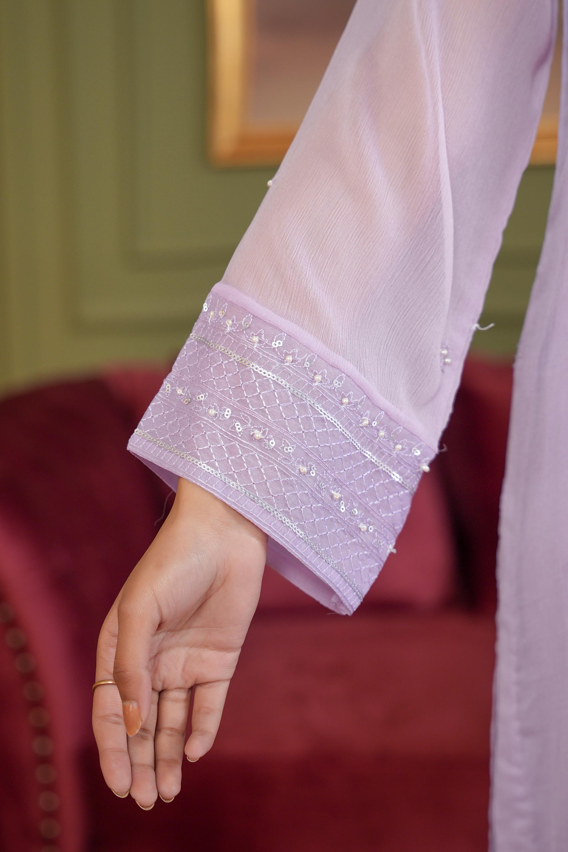 2 Piece Chiffon Suit (FR1079)