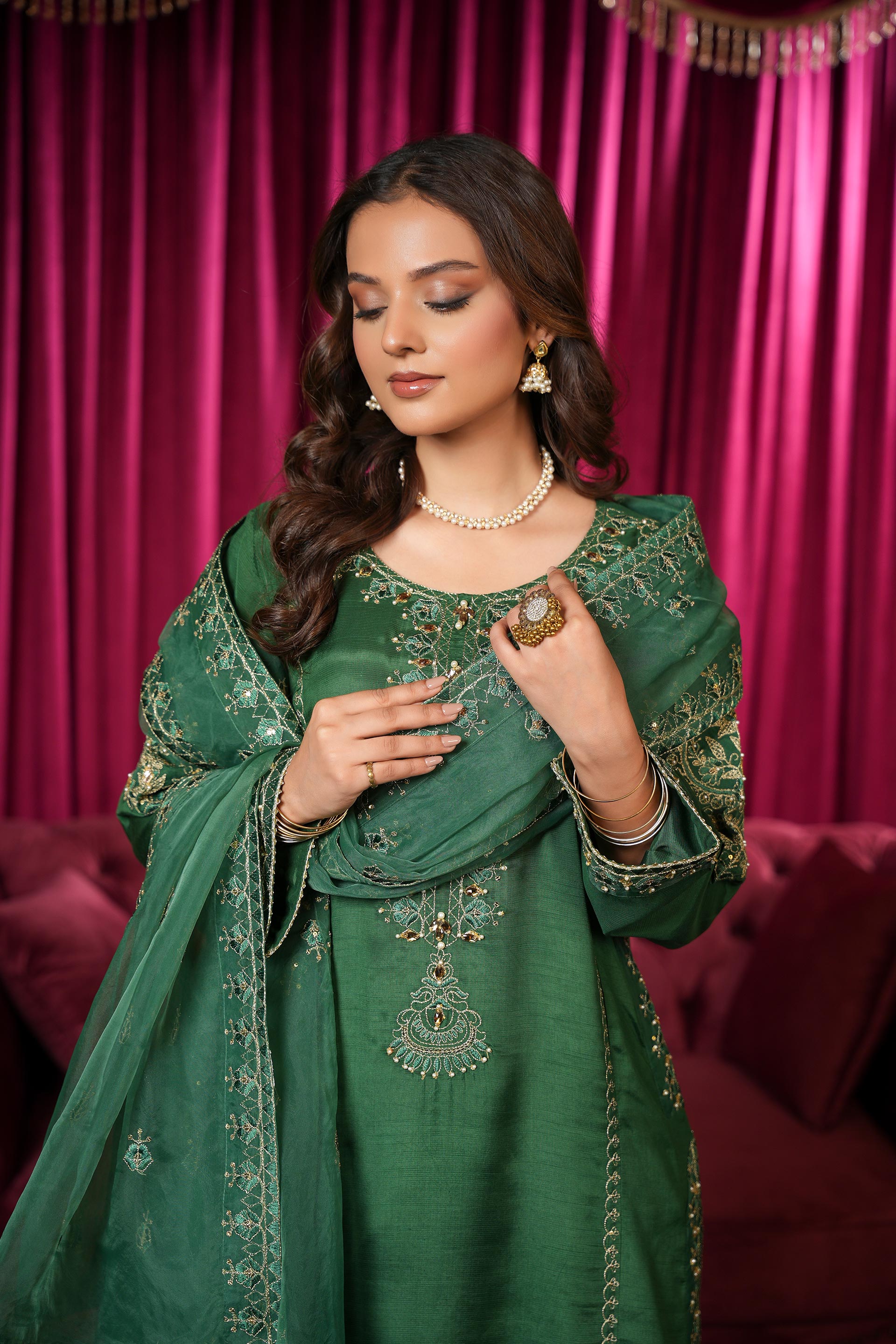 3 Piece Suit Raw Silk Suit (FR1094)