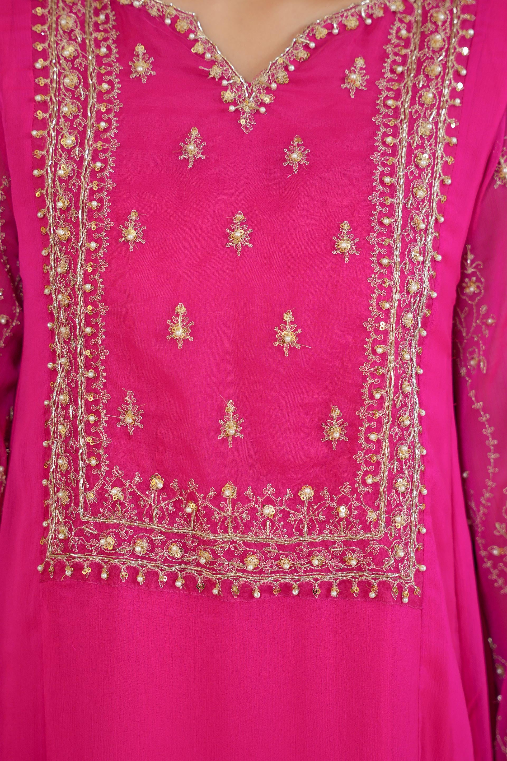 2 Piece Chiffon Suit (FR1090)