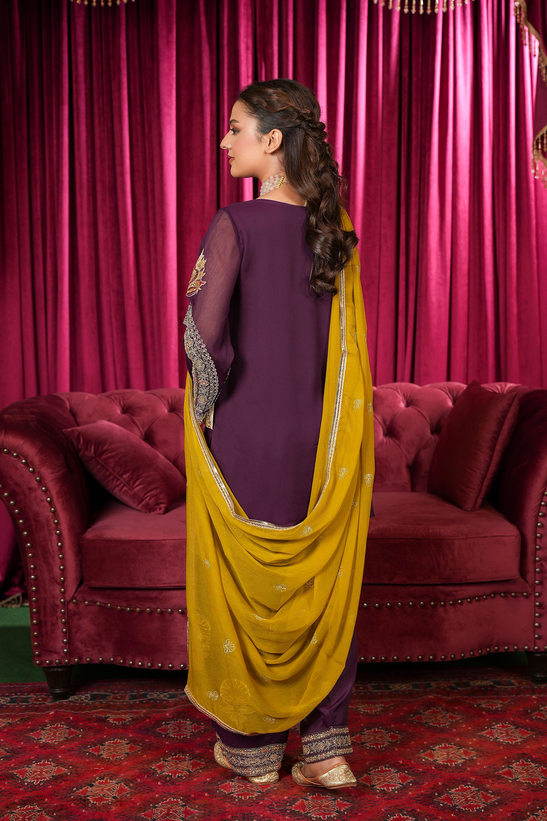 3 Piece Suit Chiffon Suit (FR1096)