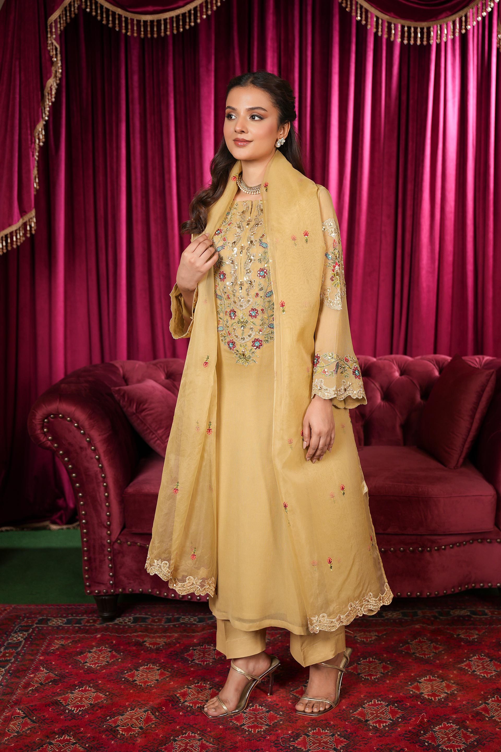 3 Piece Suit Chiffon Suit (FR1097)