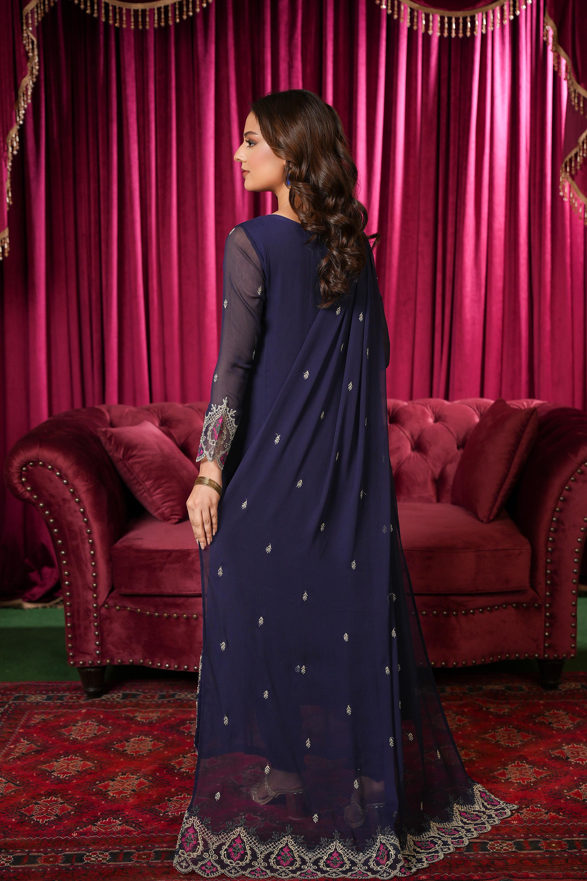 3 Piece Suit Chiffon Suit (FR1100)