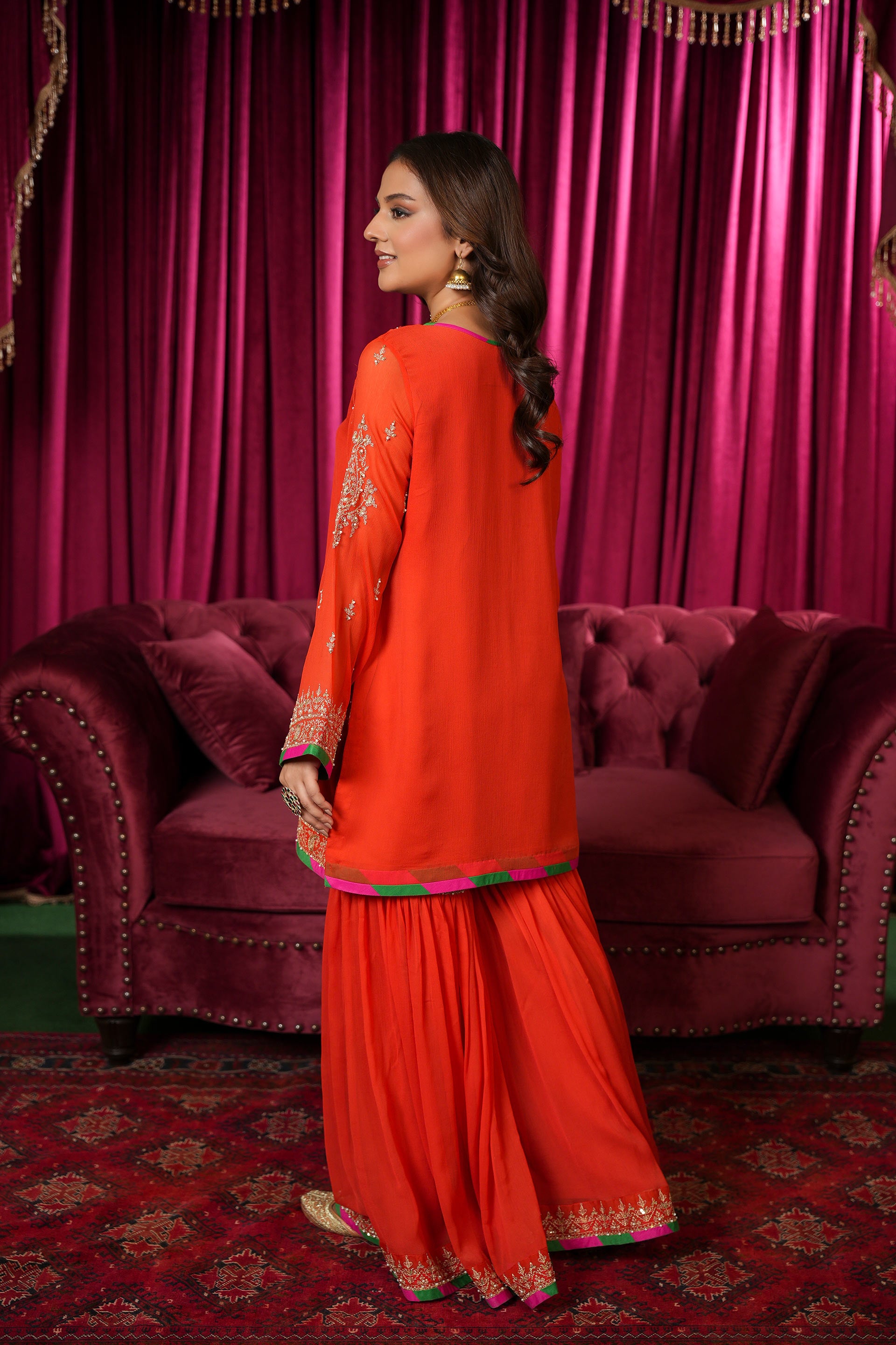 2 Piece Chiffon Suit (FR1102)