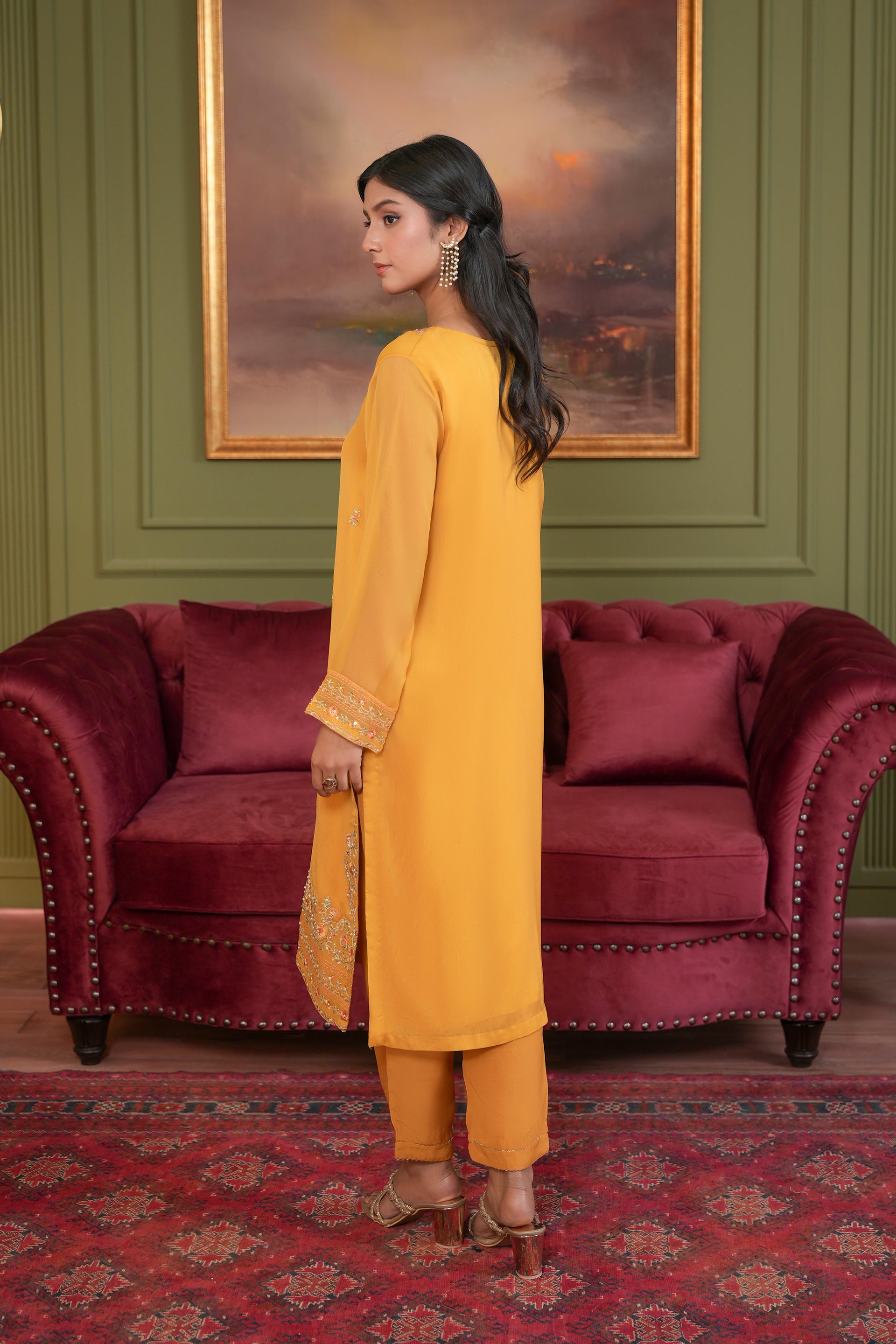 2 Piece Chiffon Suit (FR1110)