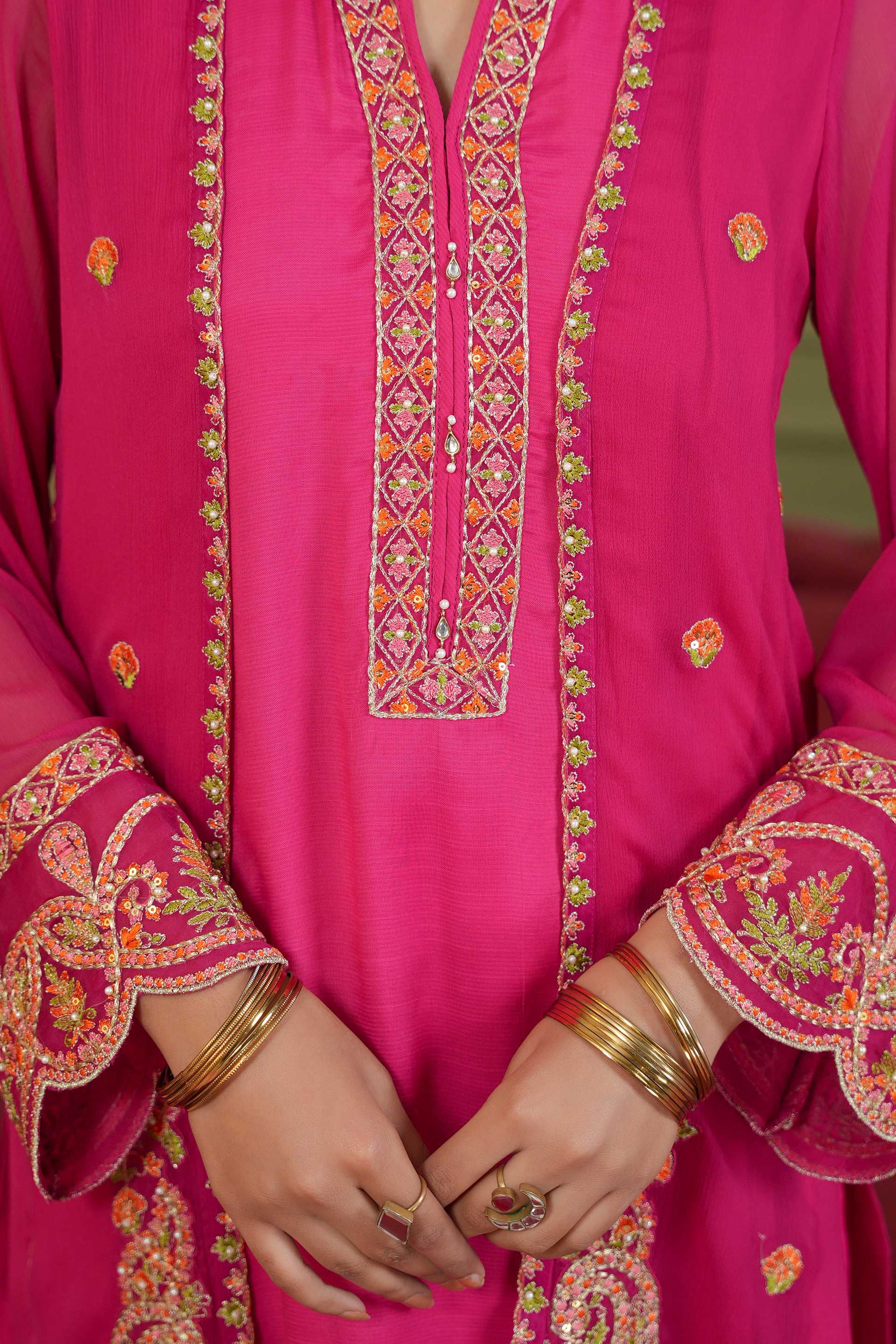 2 Piece Chiffon Suit (FR1111)