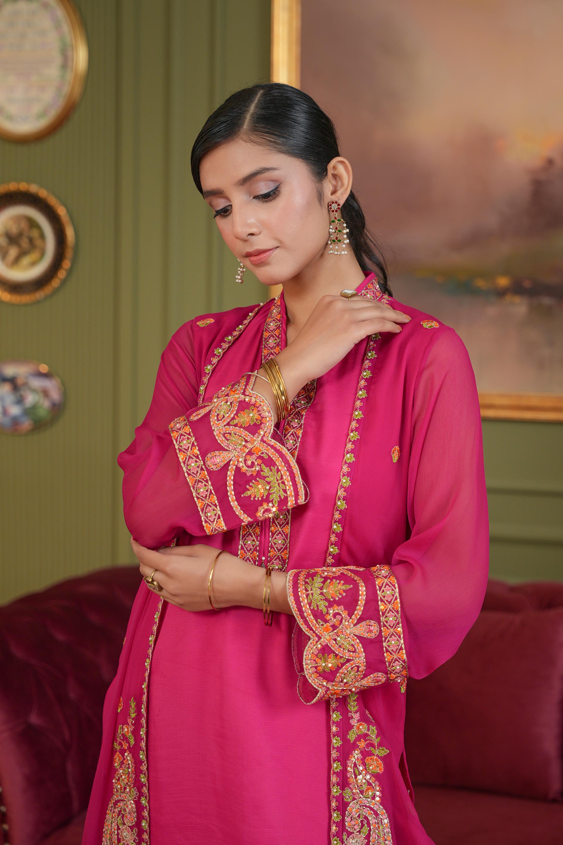 2 Piece Chiffon Suit (FR1111)