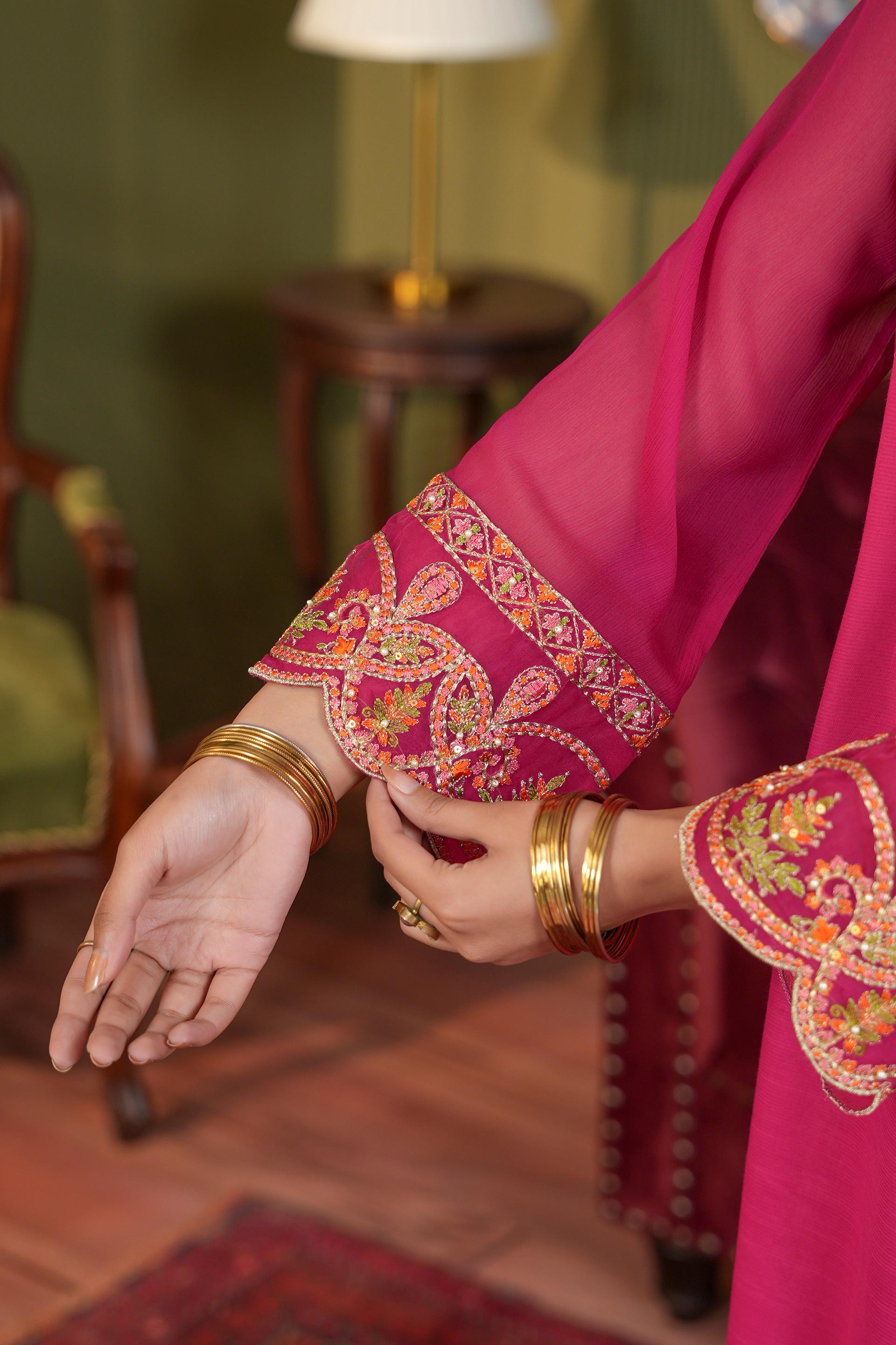 2 Piece Chiffon Suit (FR1111)