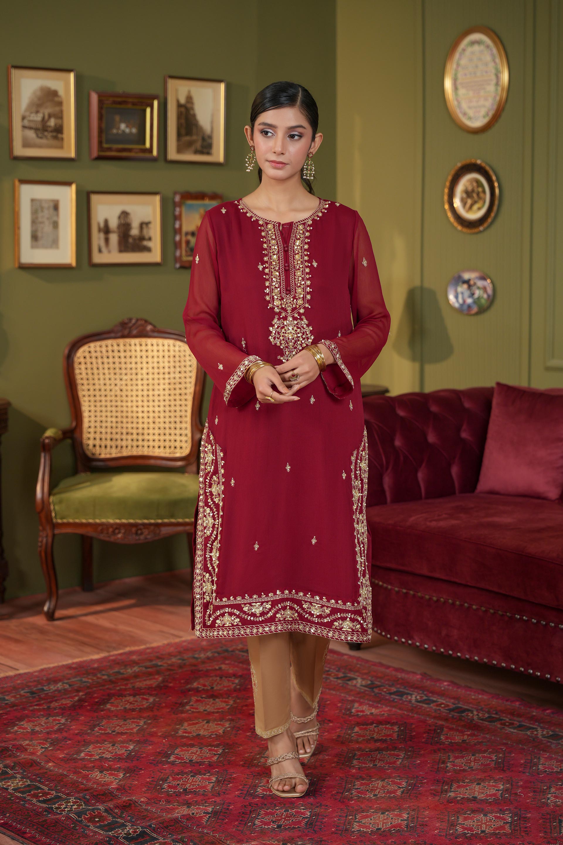 1 Piece Chiffon Top (FR1112)