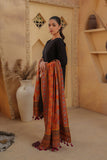 Brown Mehrab: 1 Piece Shawl in Multi Raw Silk (FZ0816)