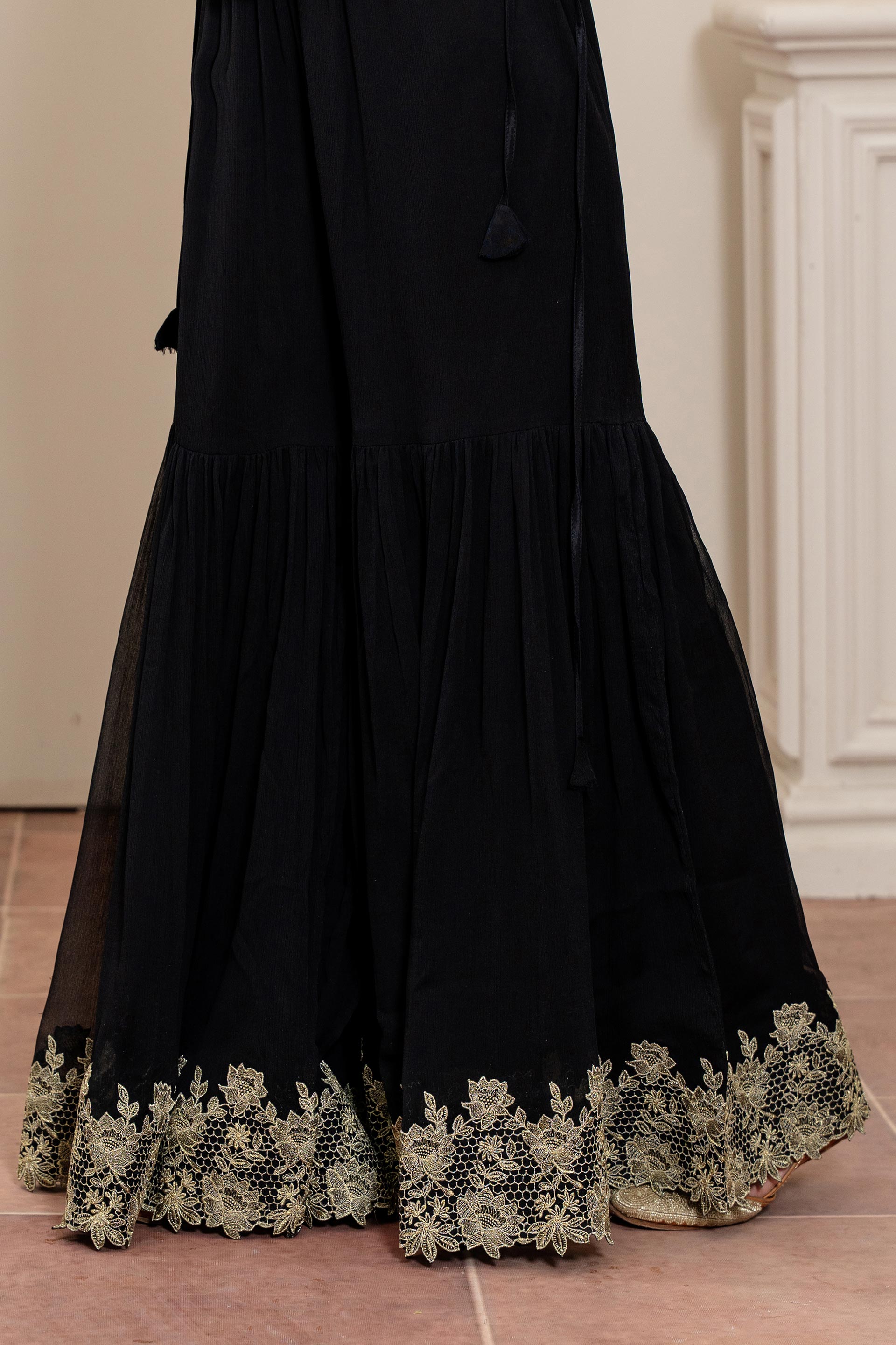 1 Piece Chiffon Gharara (FZ0871)