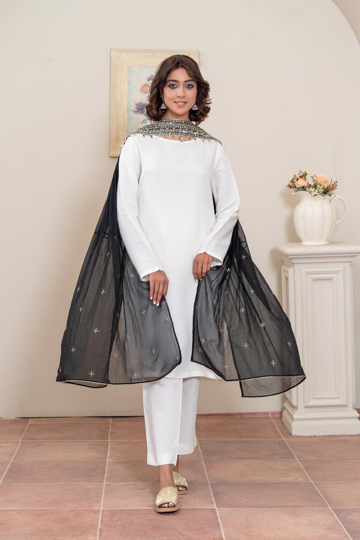 1 Piece Chiffon Dupatta (FZ0872)