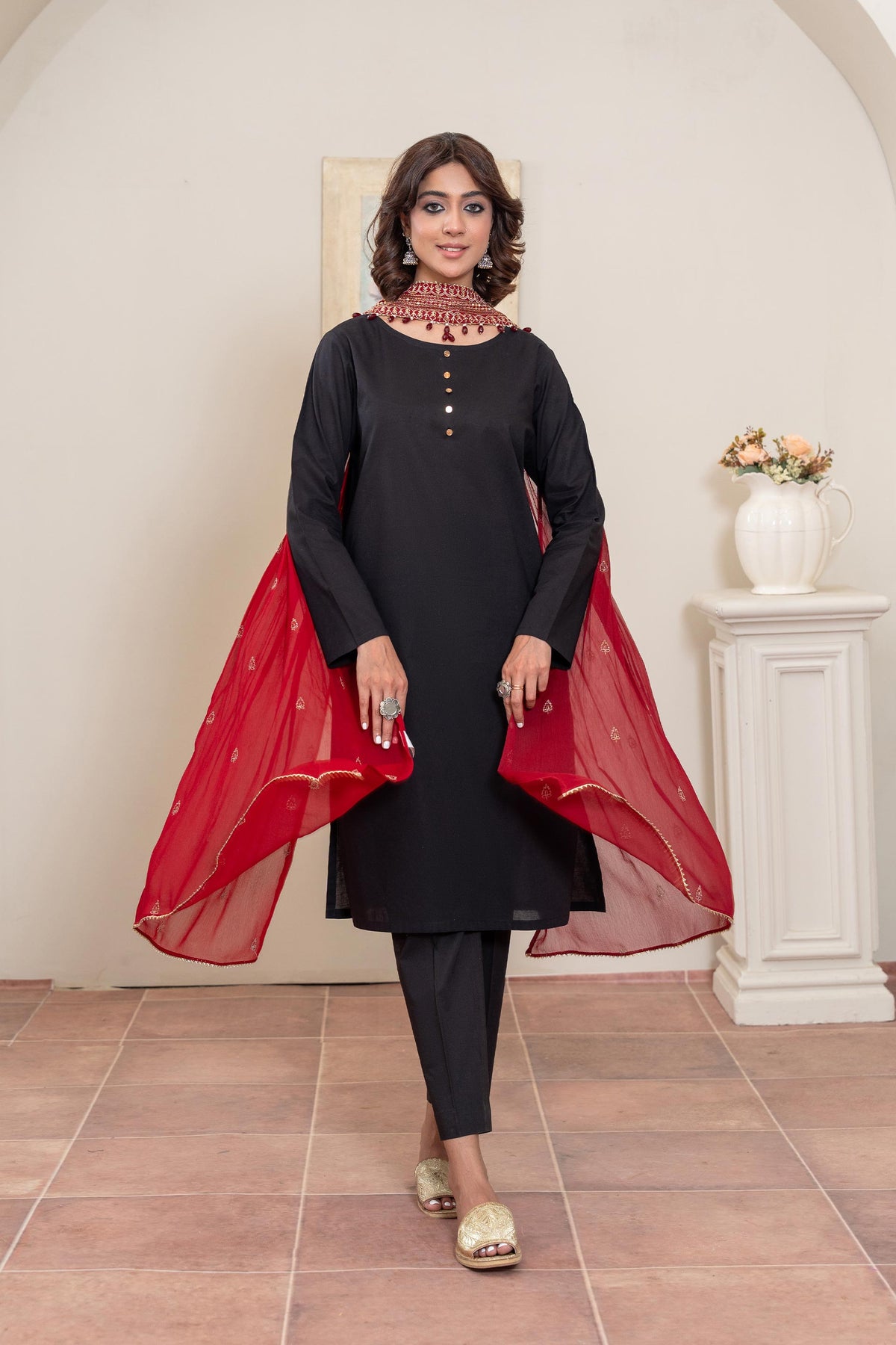1 Piece Chiffon Dupatta (FZ0875)