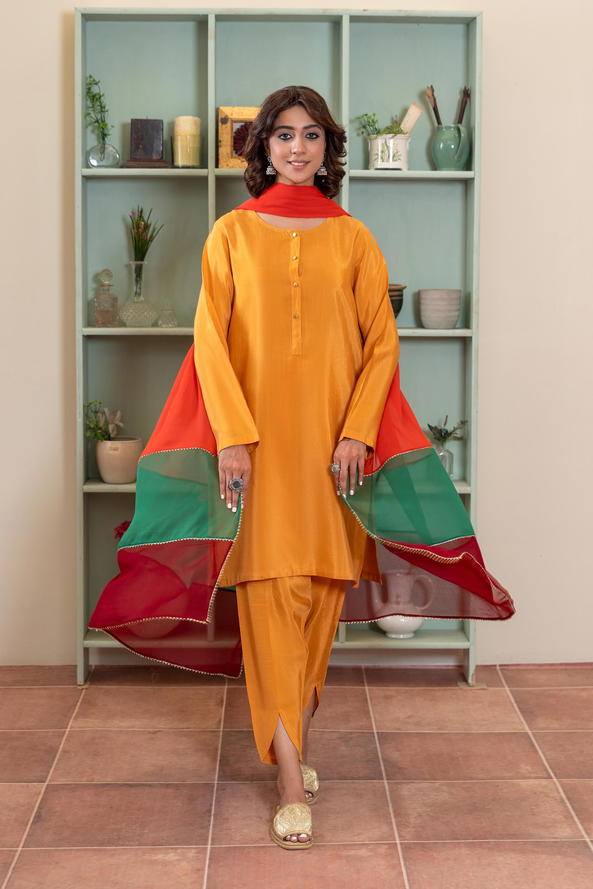 1 Piece Dupatta in Multi Chiffon (FZ0886)