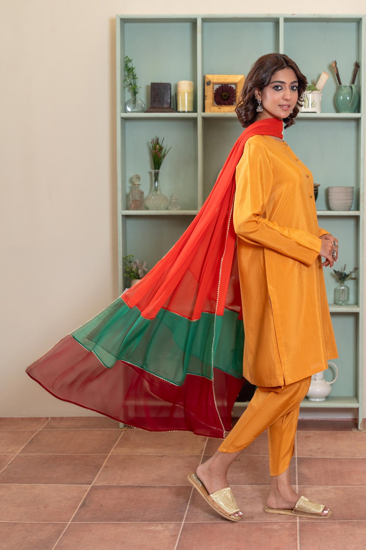 1 Piece Dupatta in Multi Chiffon (FZ0886)