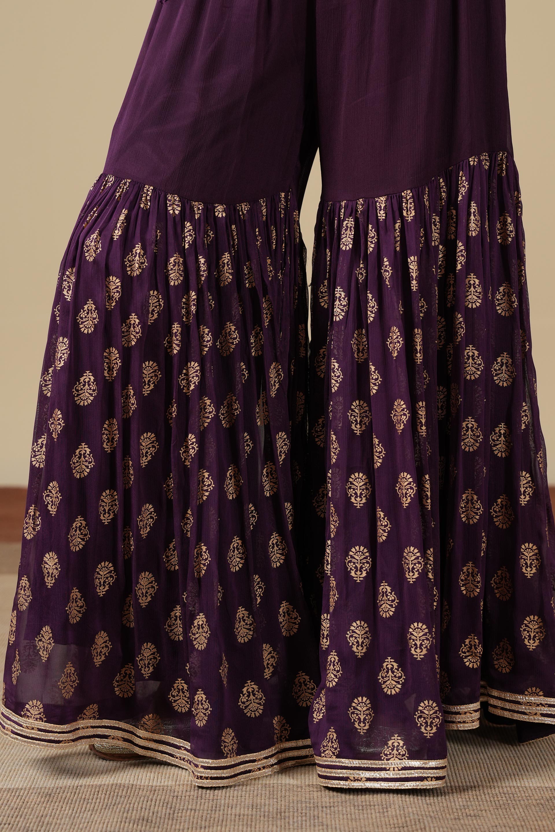 1 Piece Chiffon Gharara (FZ0890)