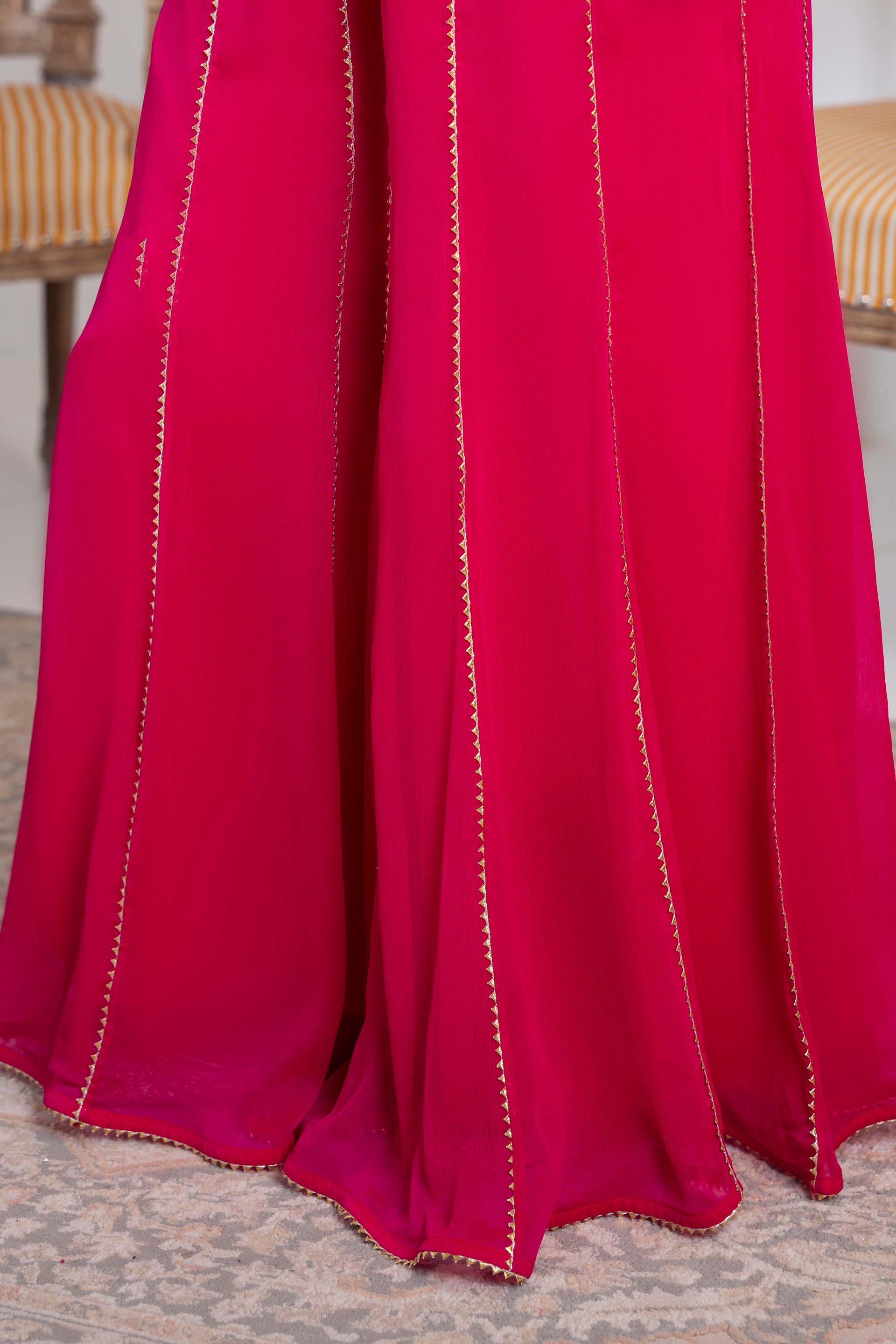 1 Piece Poly Chiffon Sharara (FZ0892)