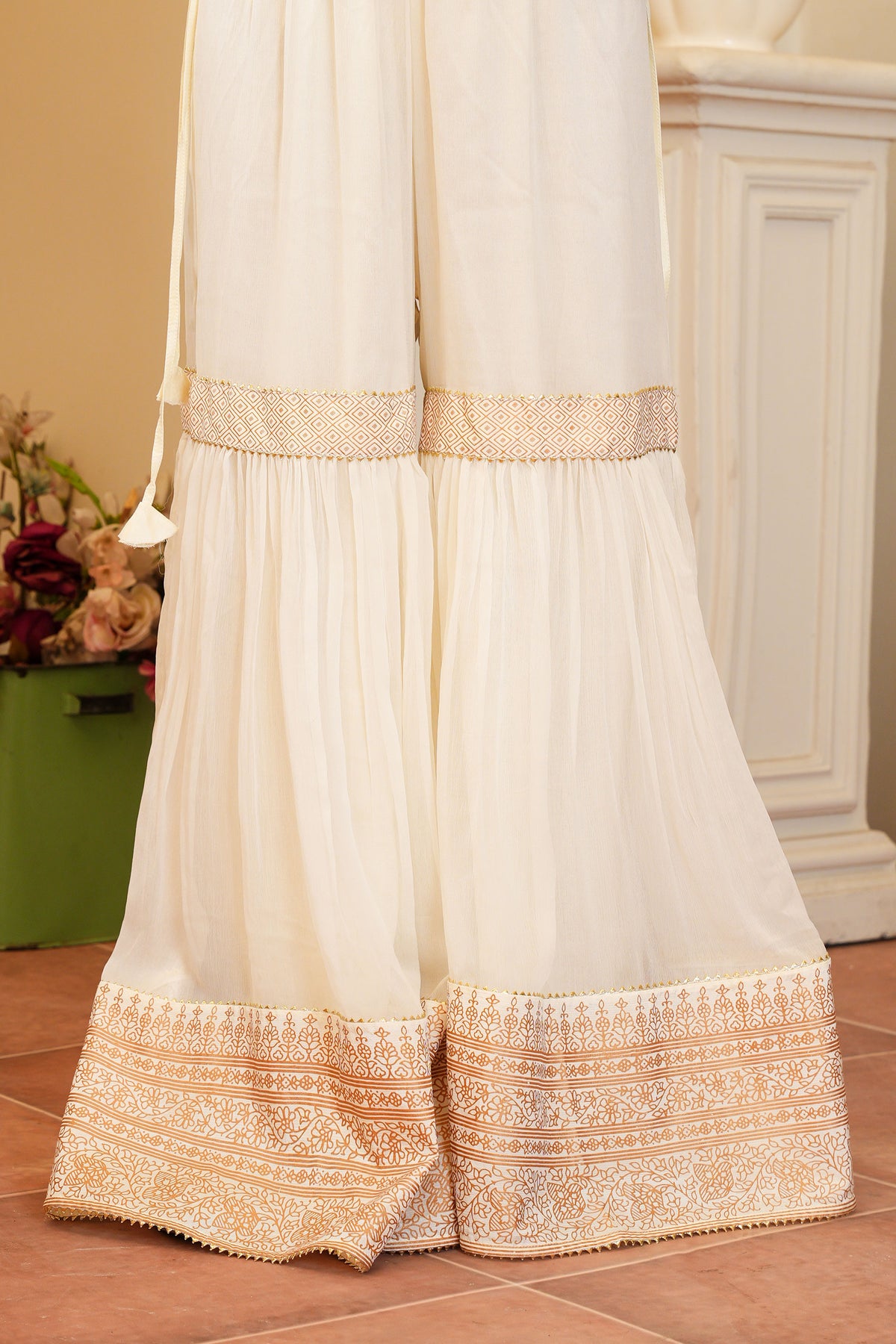 1 Piece Chiffon Gharara (FZ0893)