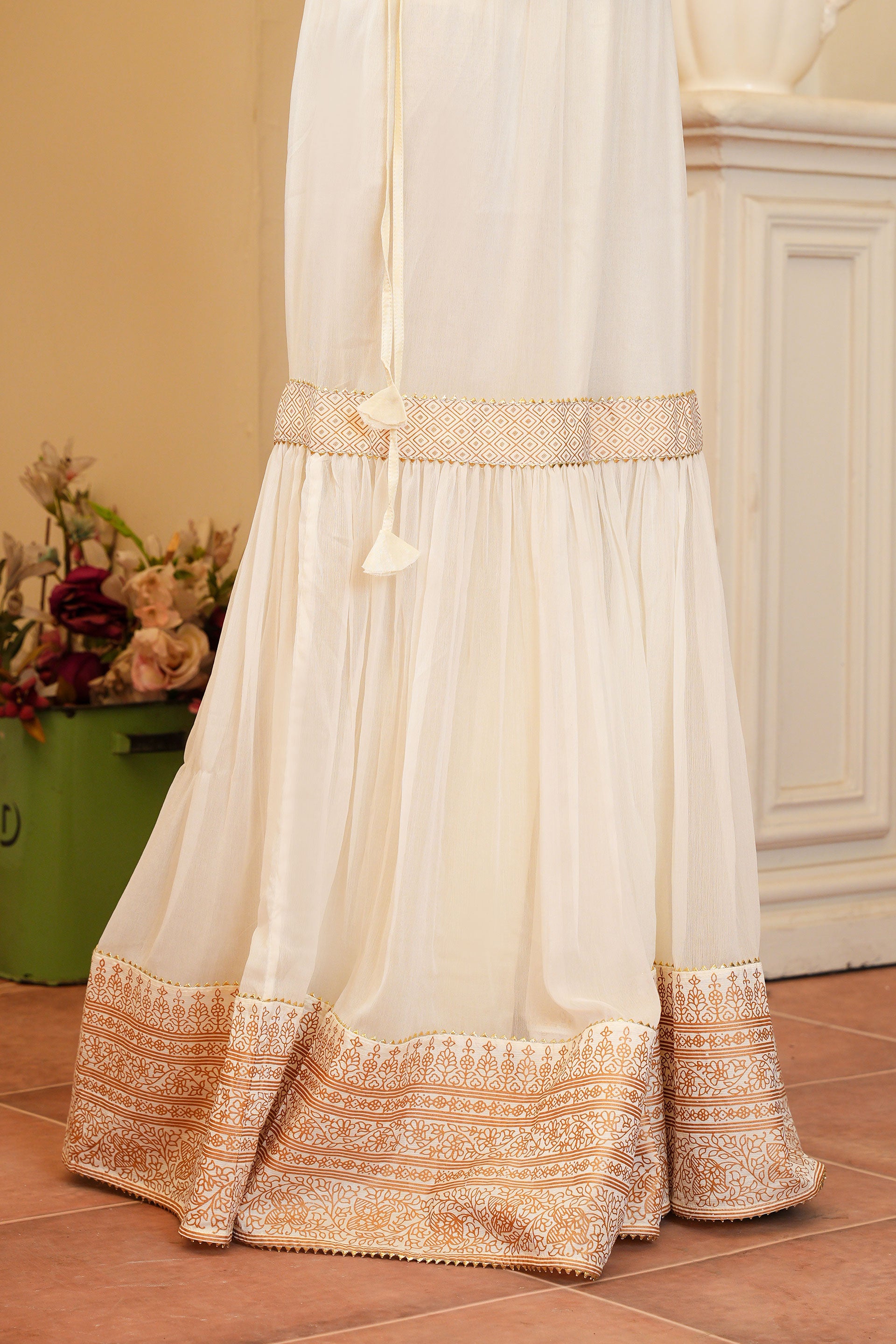 1 Piece Chiffon Gharara (FZ0893)