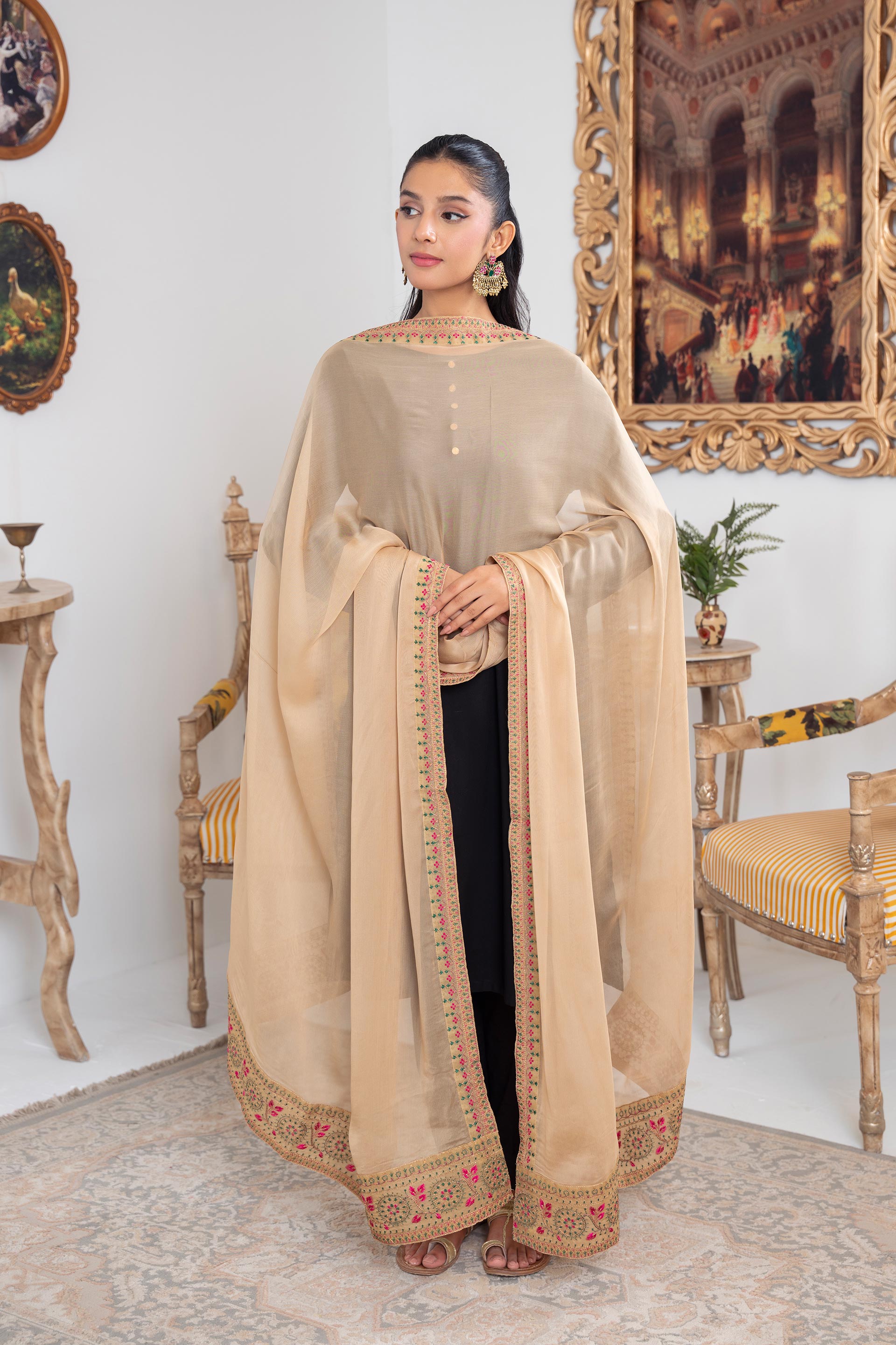 1 Piece Chiffon Dupatta (FZ0897)