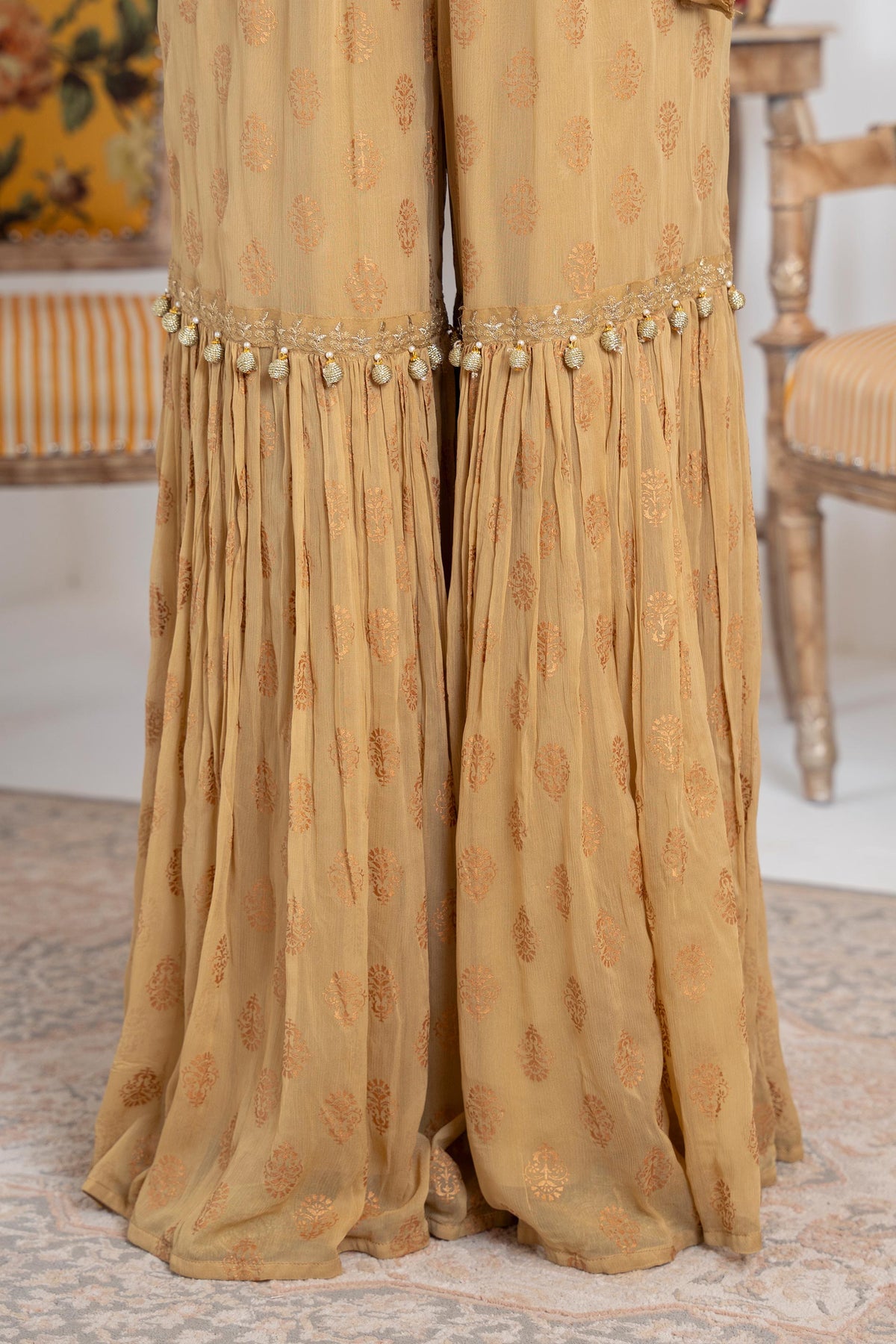 1 Piece Chiffon Gharara (FZ0899)