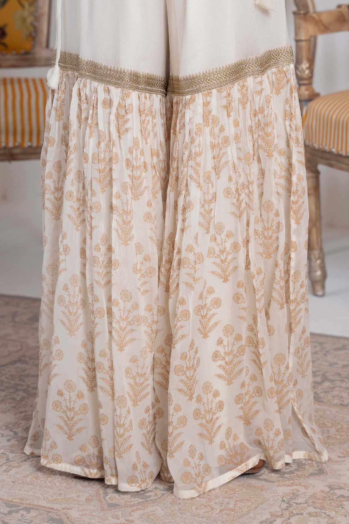 1 Piece Chiffon Gharara (FZ0903)