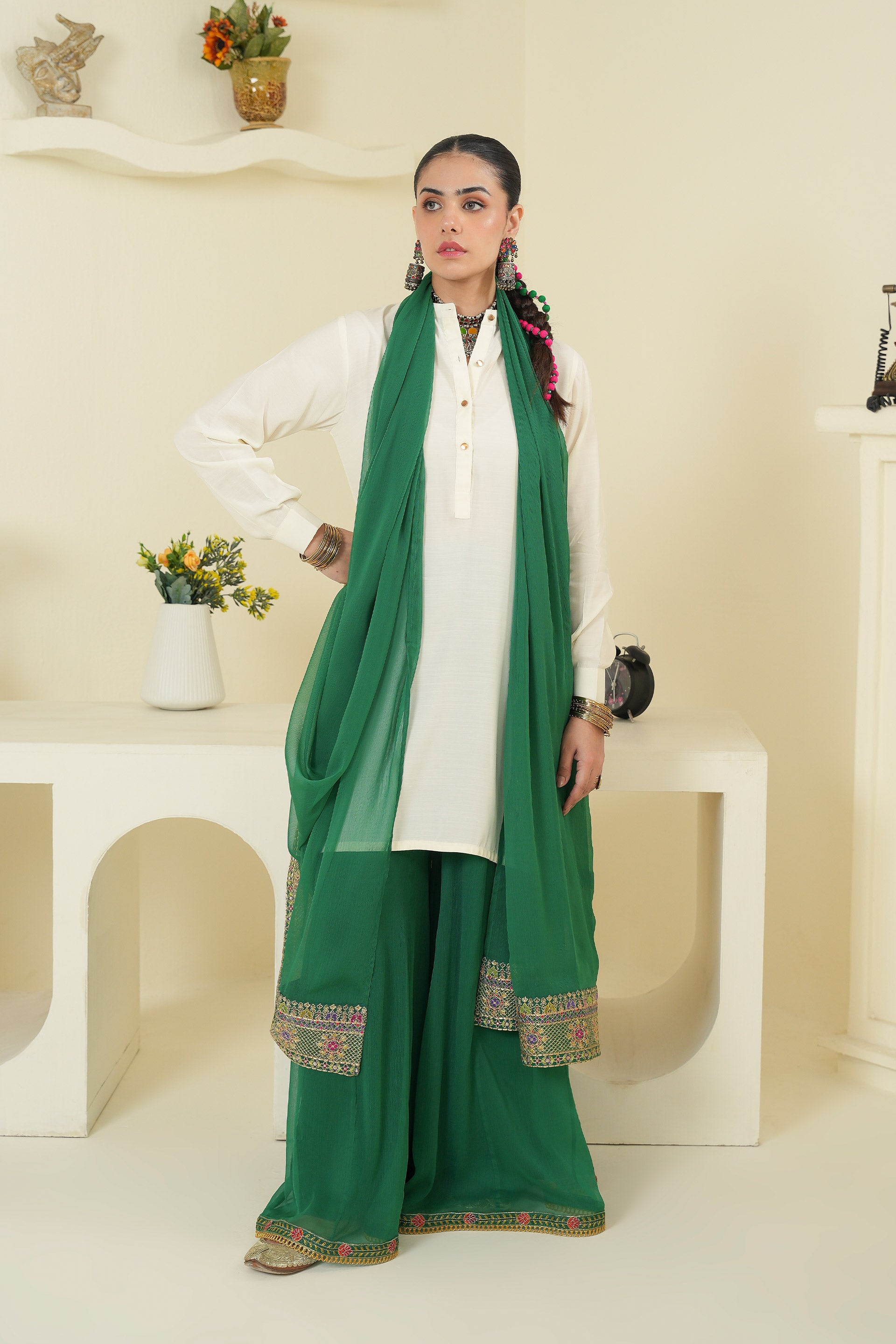 1 Piece Chiffon Dupatta (FZ0905)