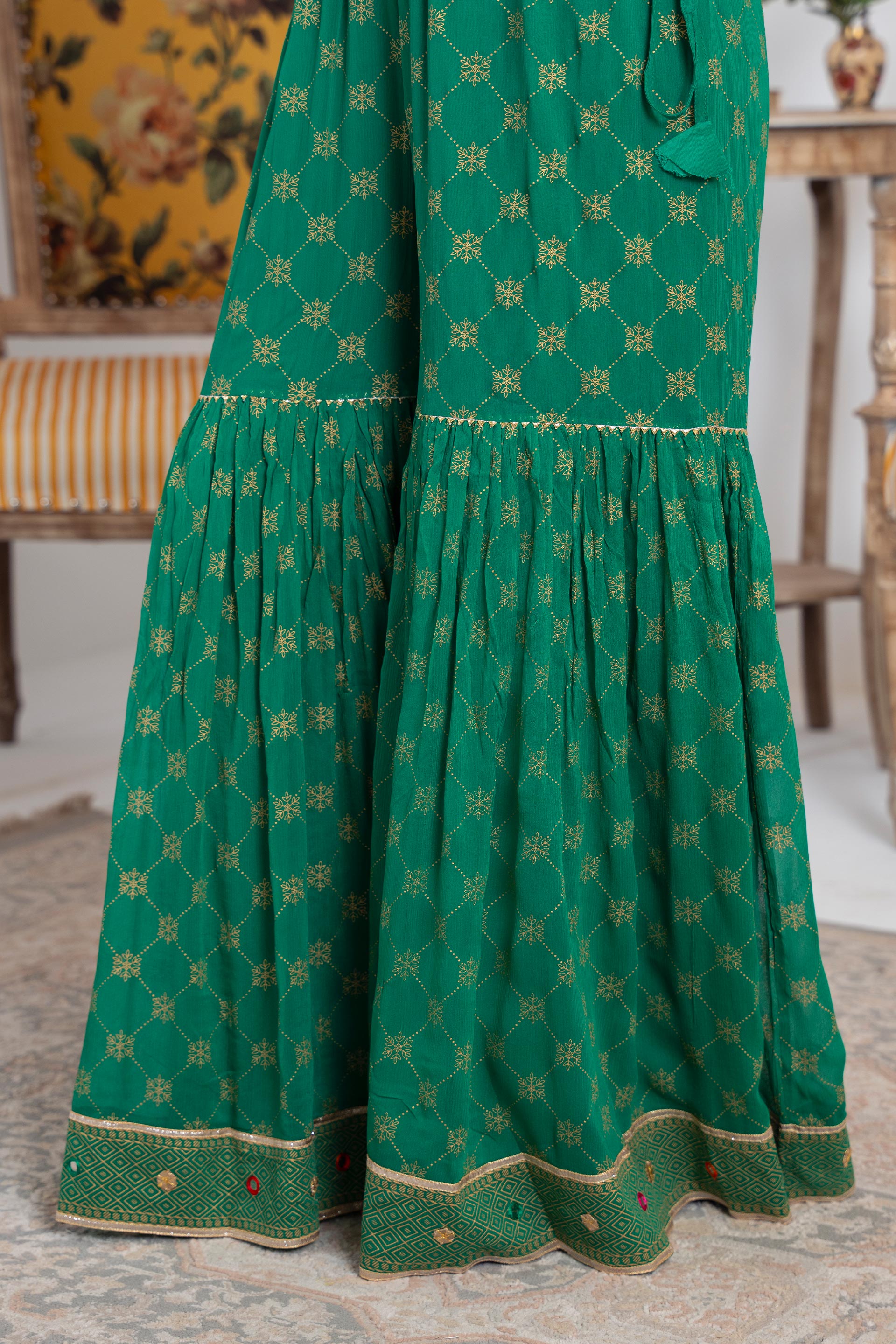 1 Piece Chiffon Gharara (FZ0910)