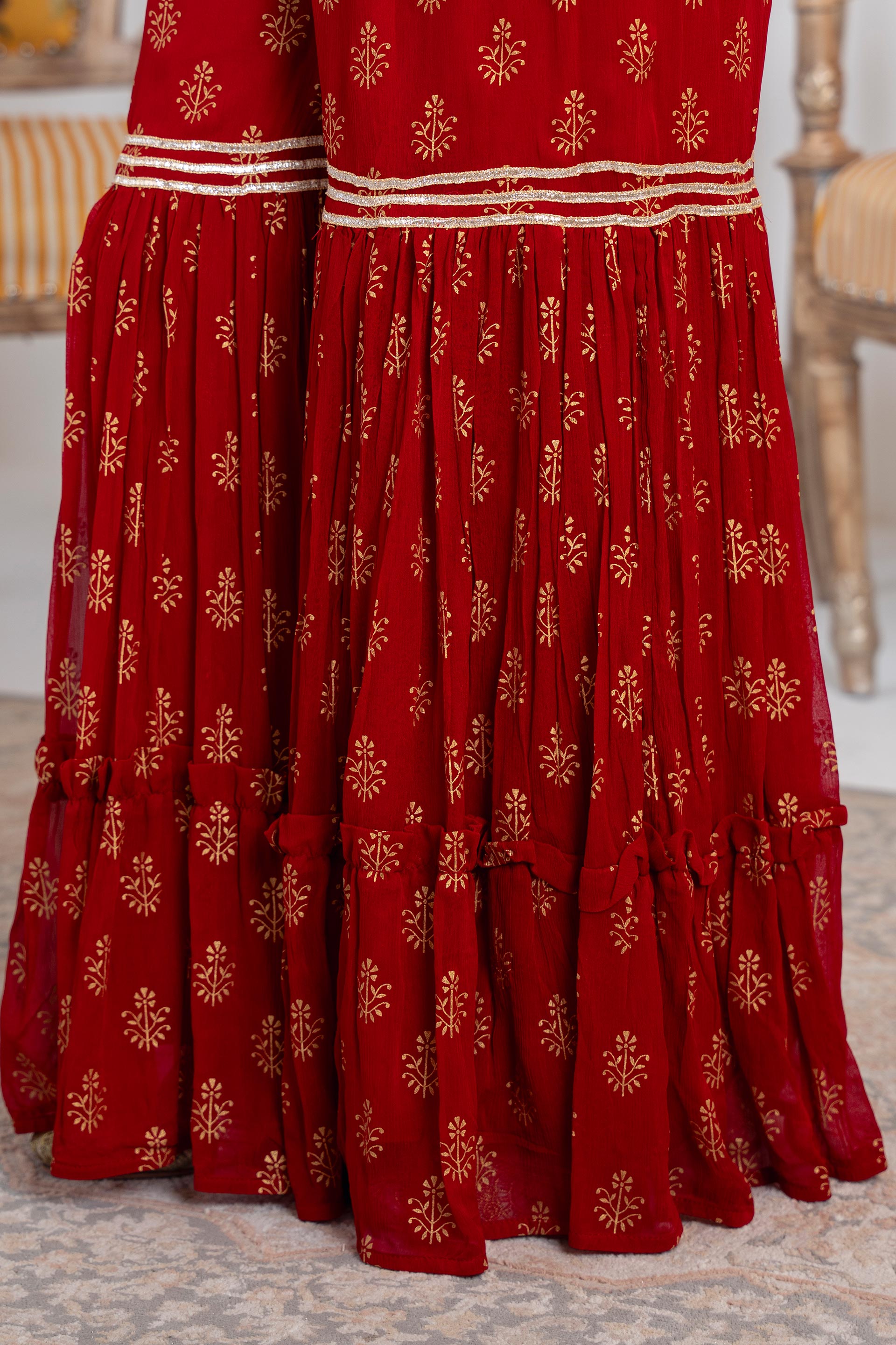 1 Piece Chiffon Gharara (FZ0913)