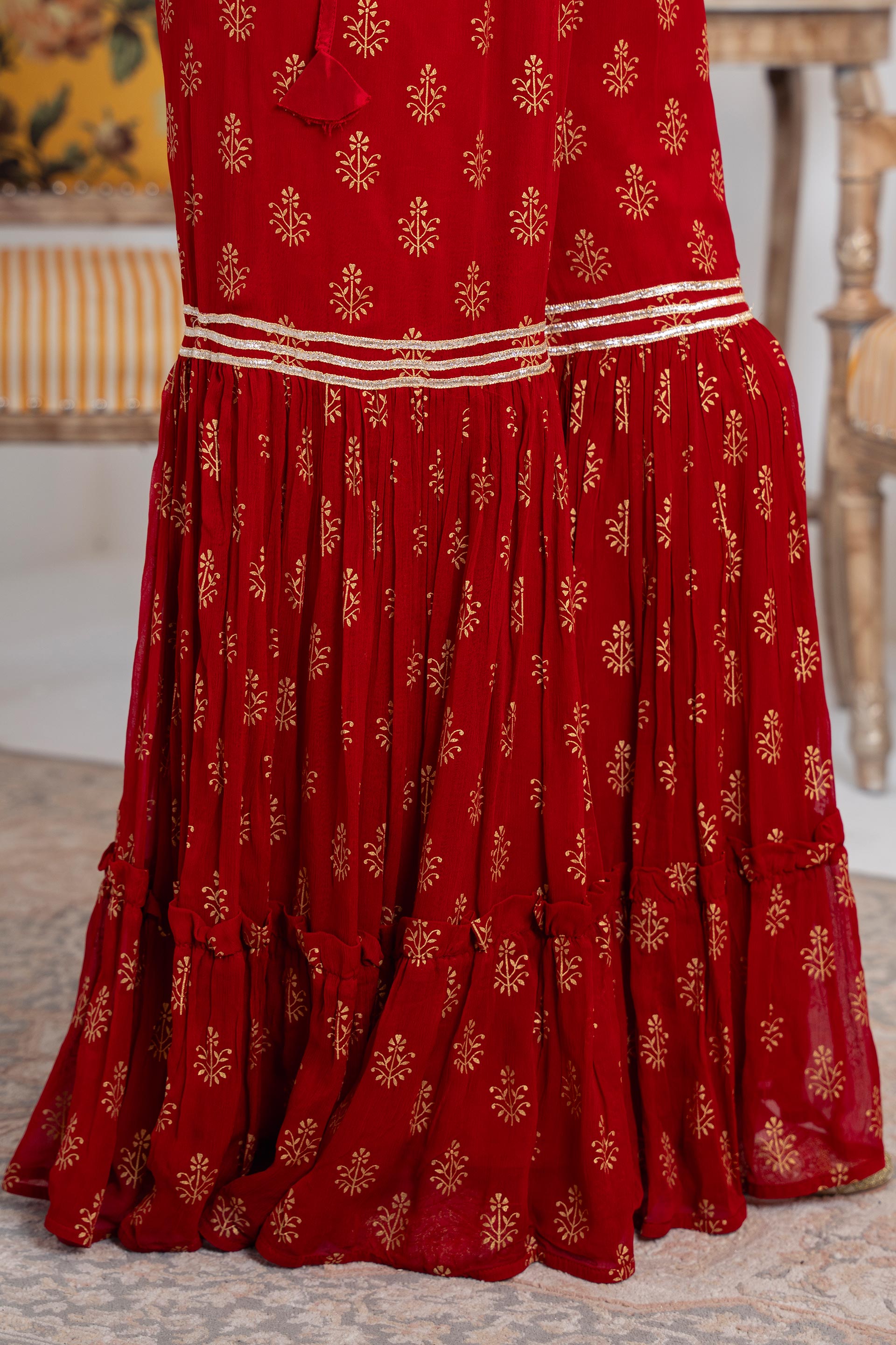 1 Piece Chiffon Gharara (FZ0913)