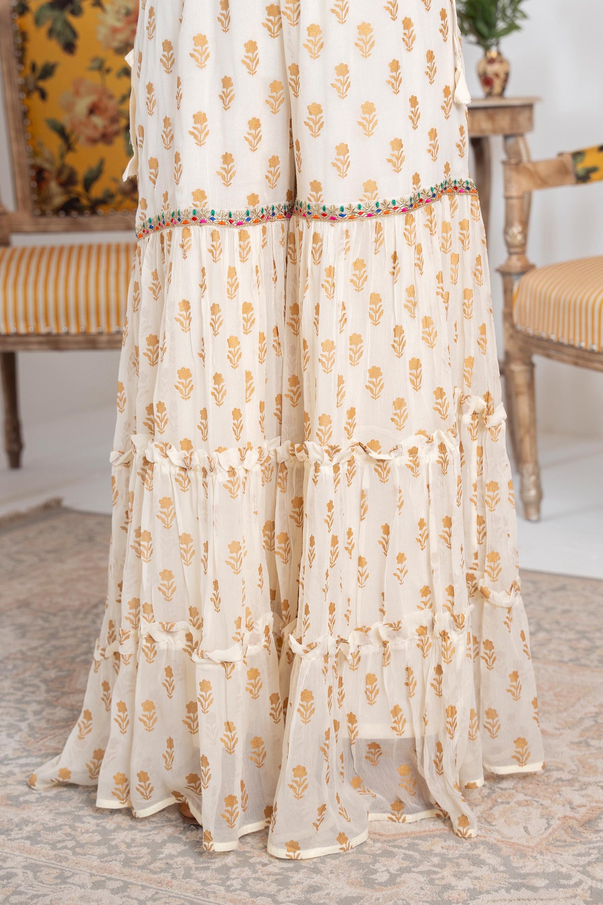 1 Piece Chiffon Gharara (FZ0918)