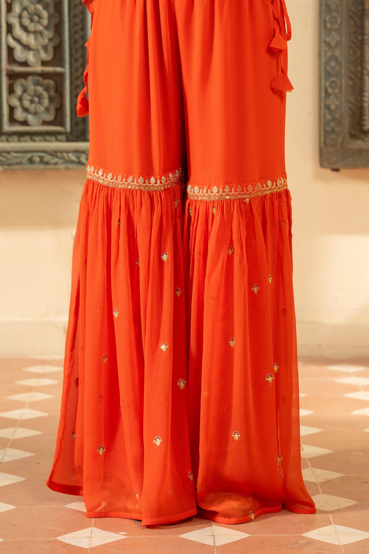 1 Piece Chiffon Gharara (FZ0921)