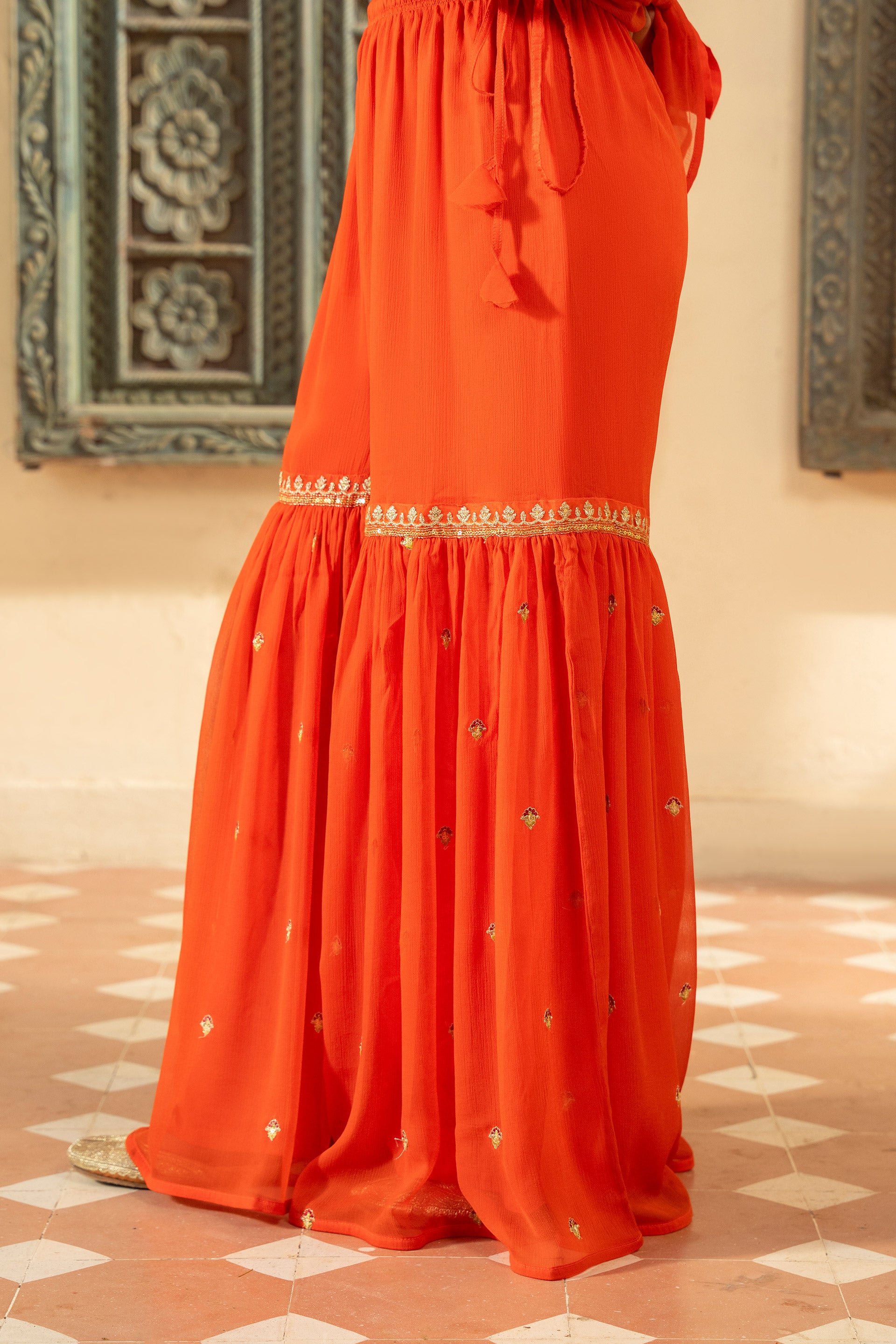 1 Piece Chiffon Gharara (FZ0921)