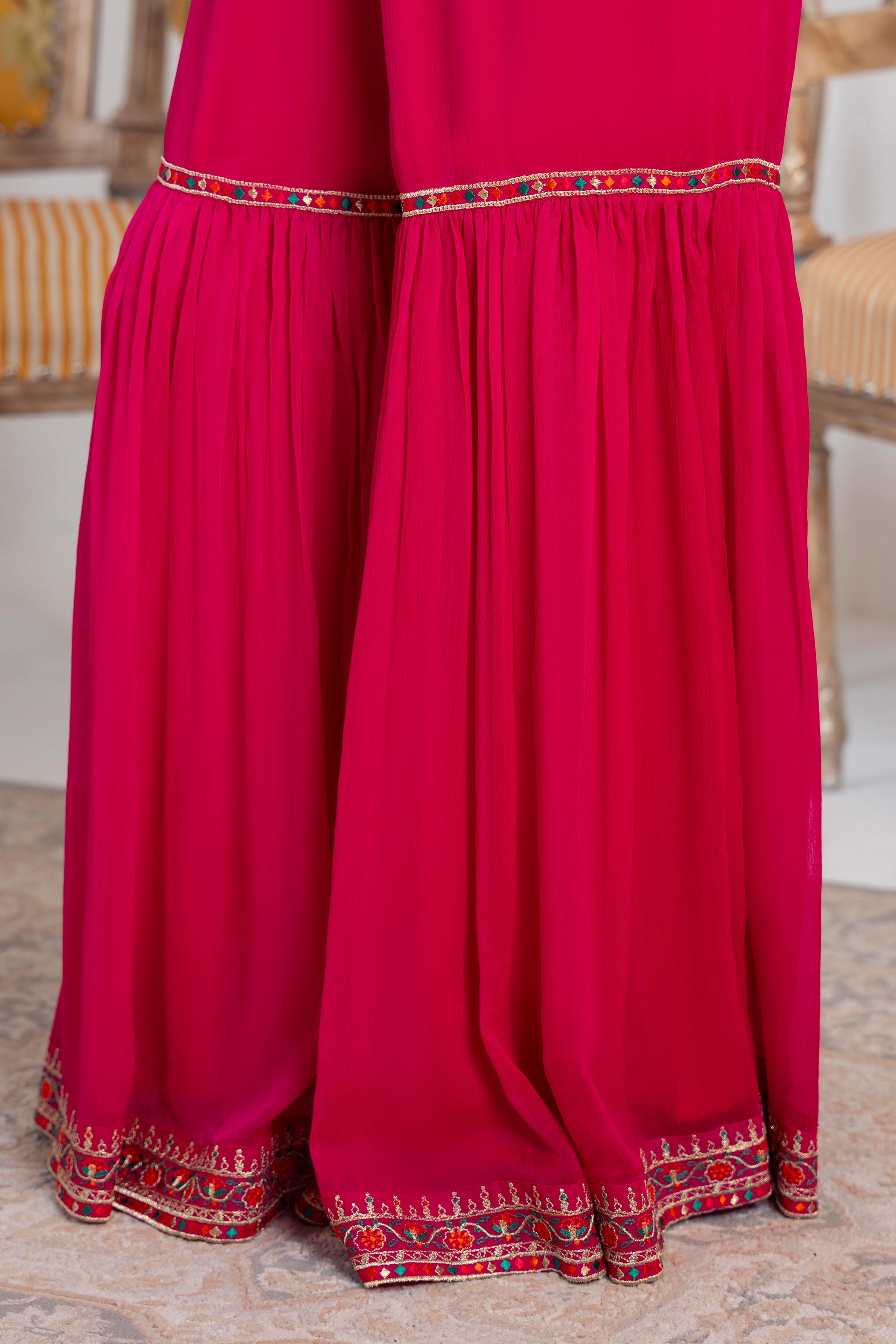 1 Piece Chiffon Gharara (FZ0925)