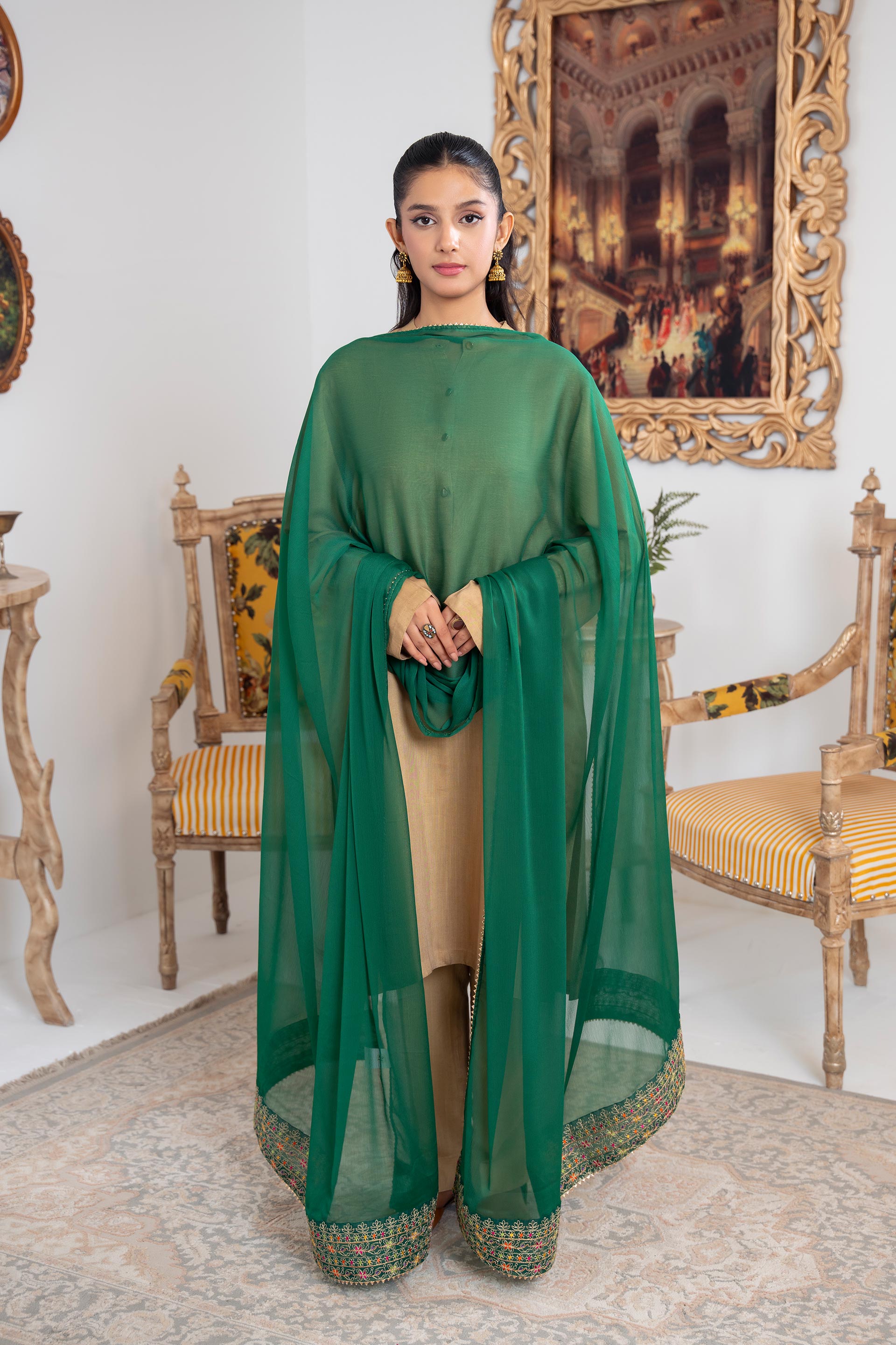 1 Piece Chiffon Dupatta (FZ0929)