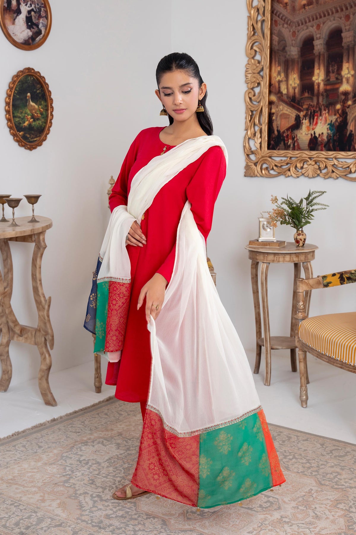 1 Piece Chiffon Dupatta (FZ0931)