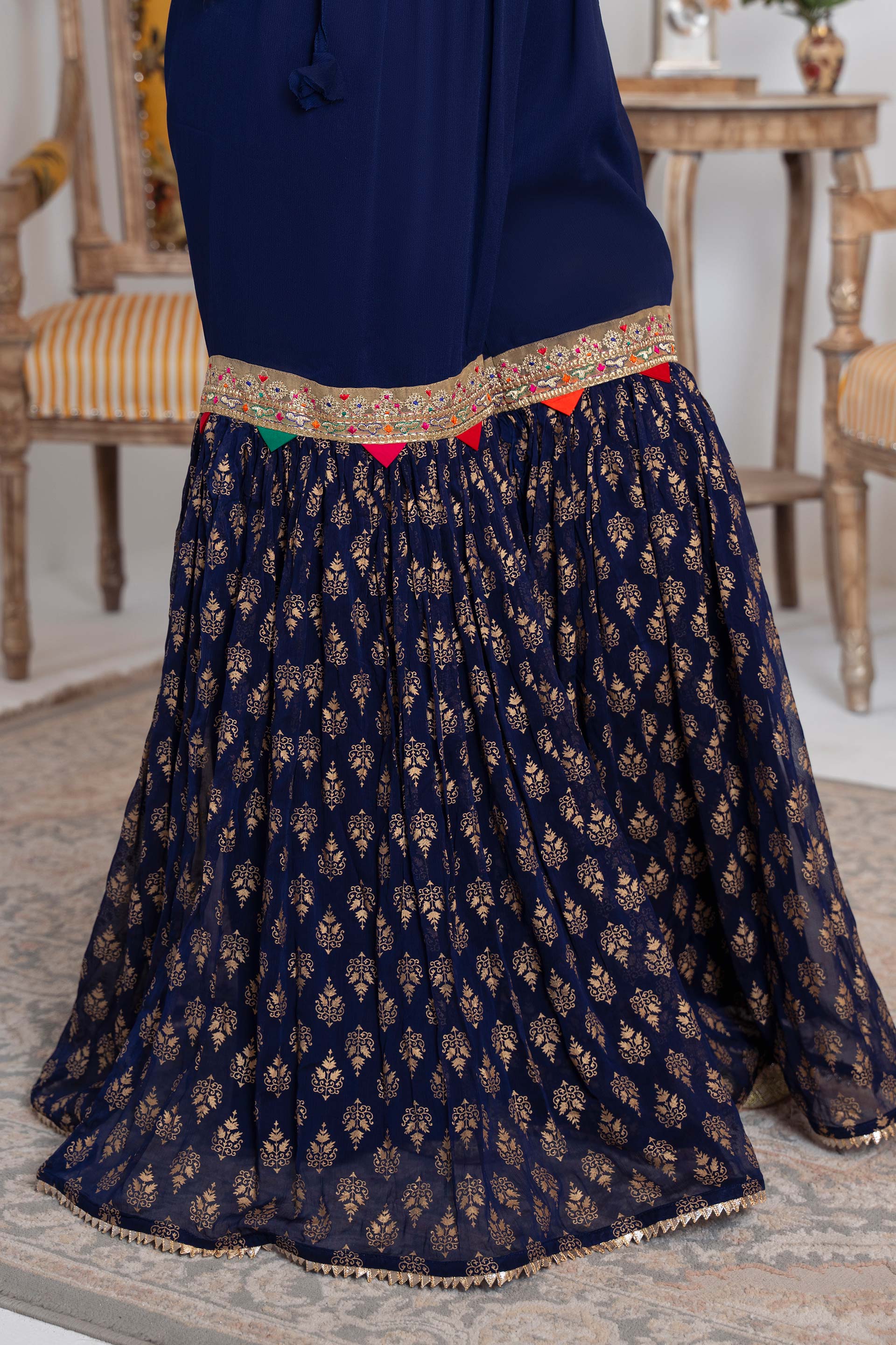 1 Piece Chiffon Gharara (FZ0932)