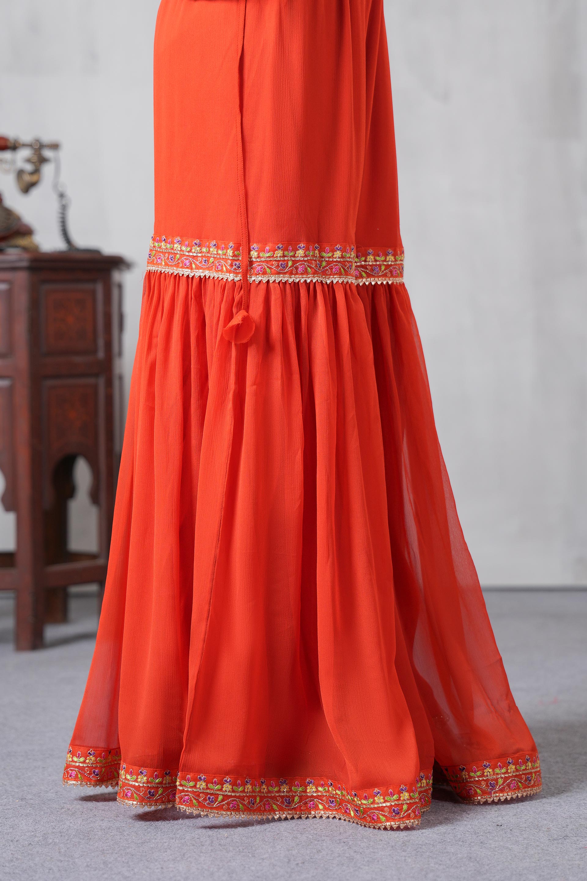 1 Piece Chiffon Gharara (FZ0936)