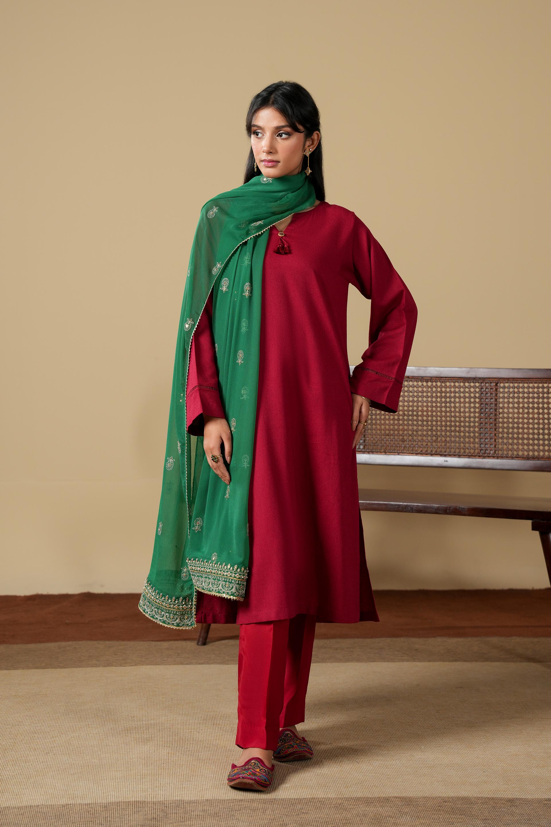 1 Piece Chiffon Dupatta (FZ0937)