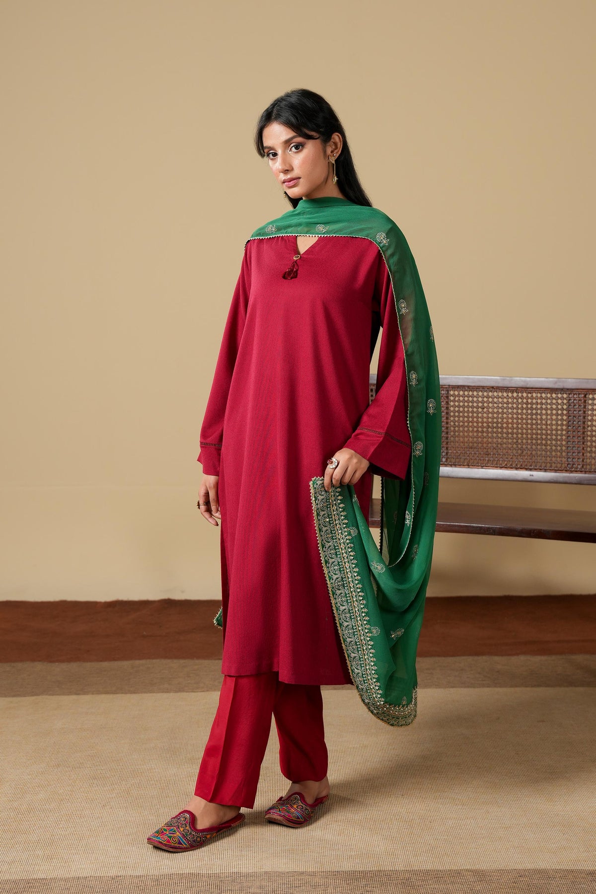 1 Piece Chiffon Dupatta (FZ0937)