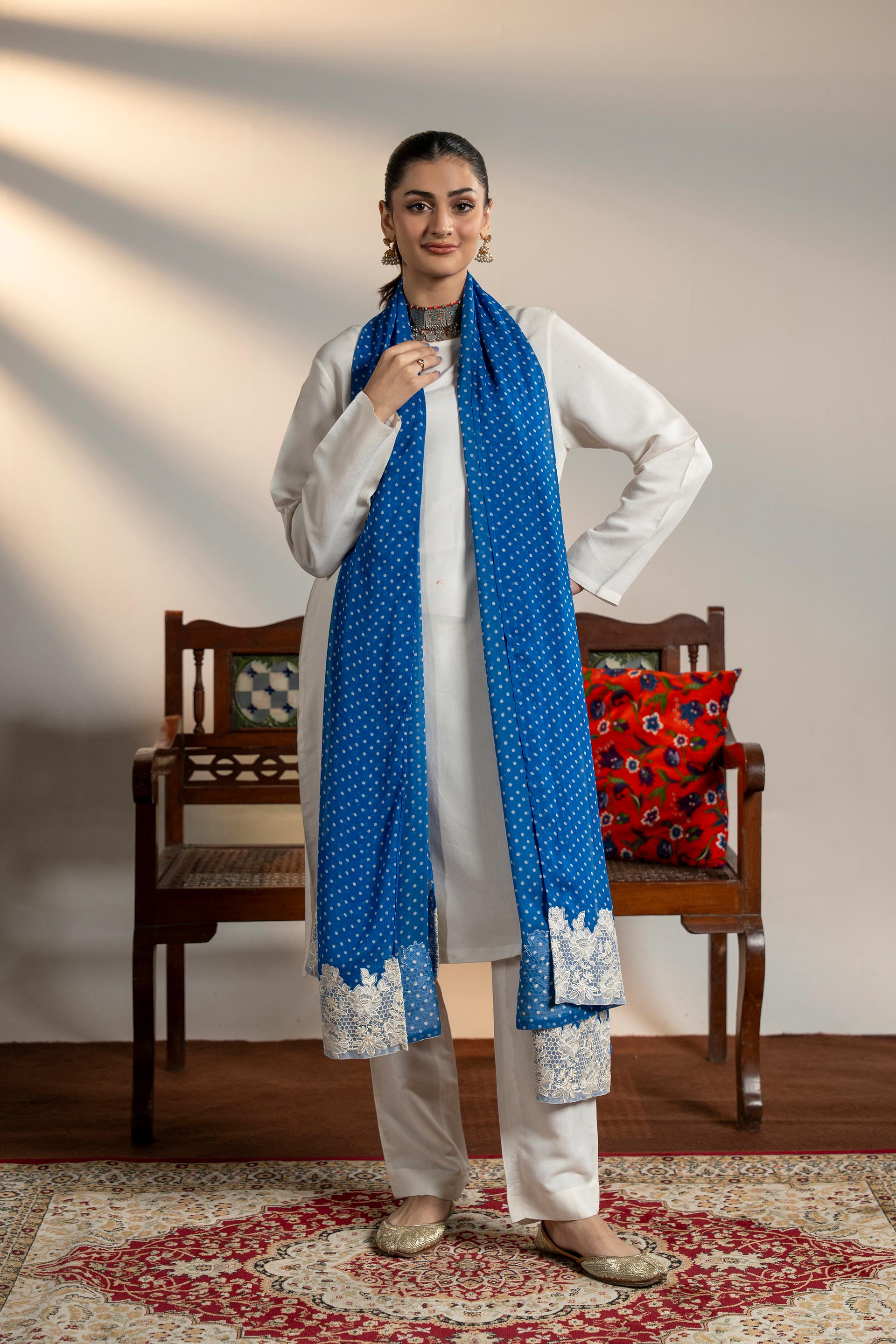 1 Piece Chiffon Dupatta (FZ0944)