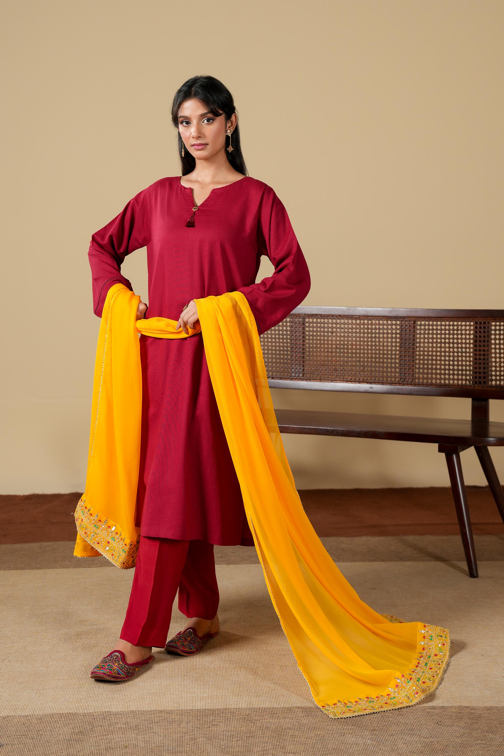 1 Piece Chiffon Dupatta (FZ0948)