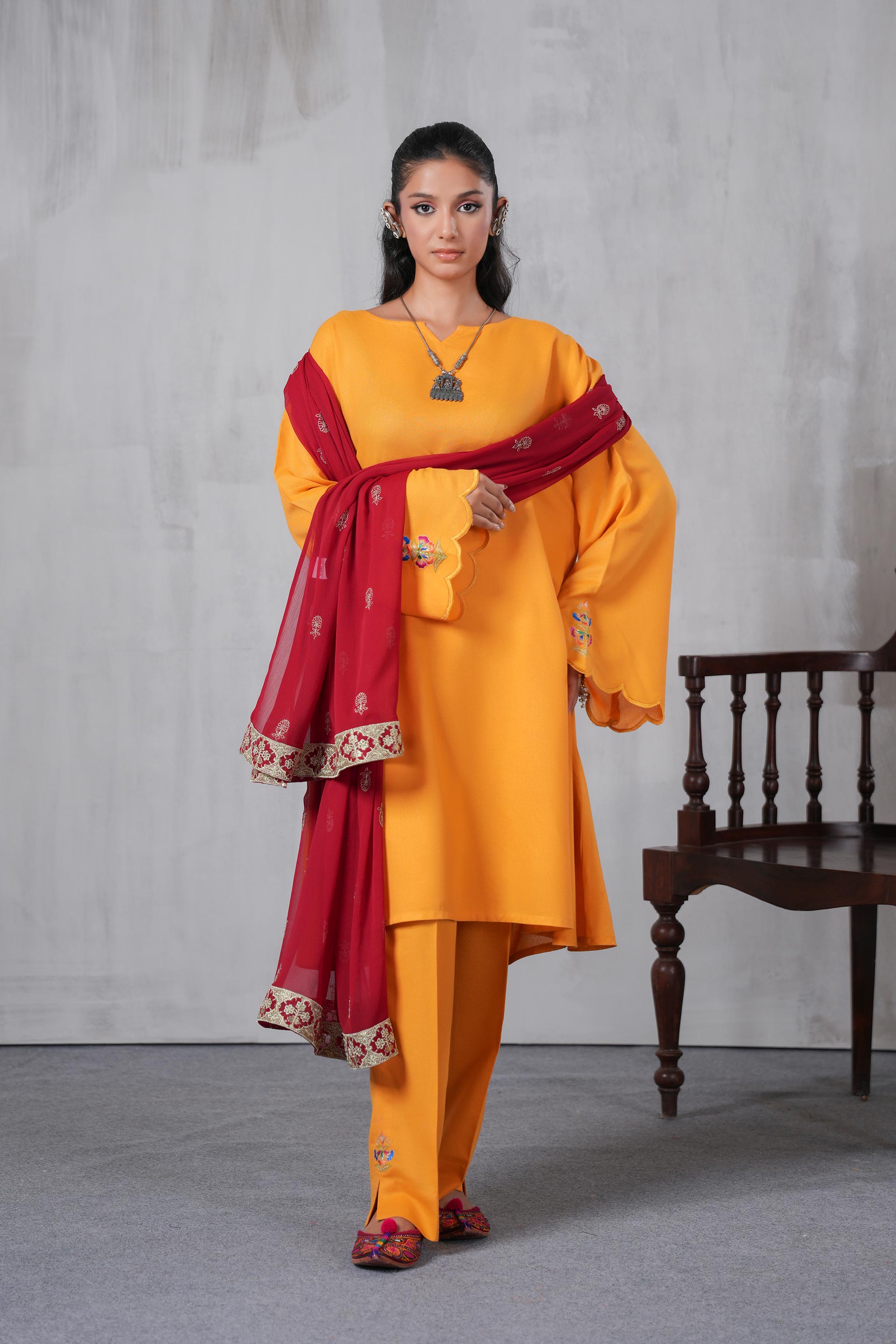 1 Piece Chiffon Dupatta (FZ0954)