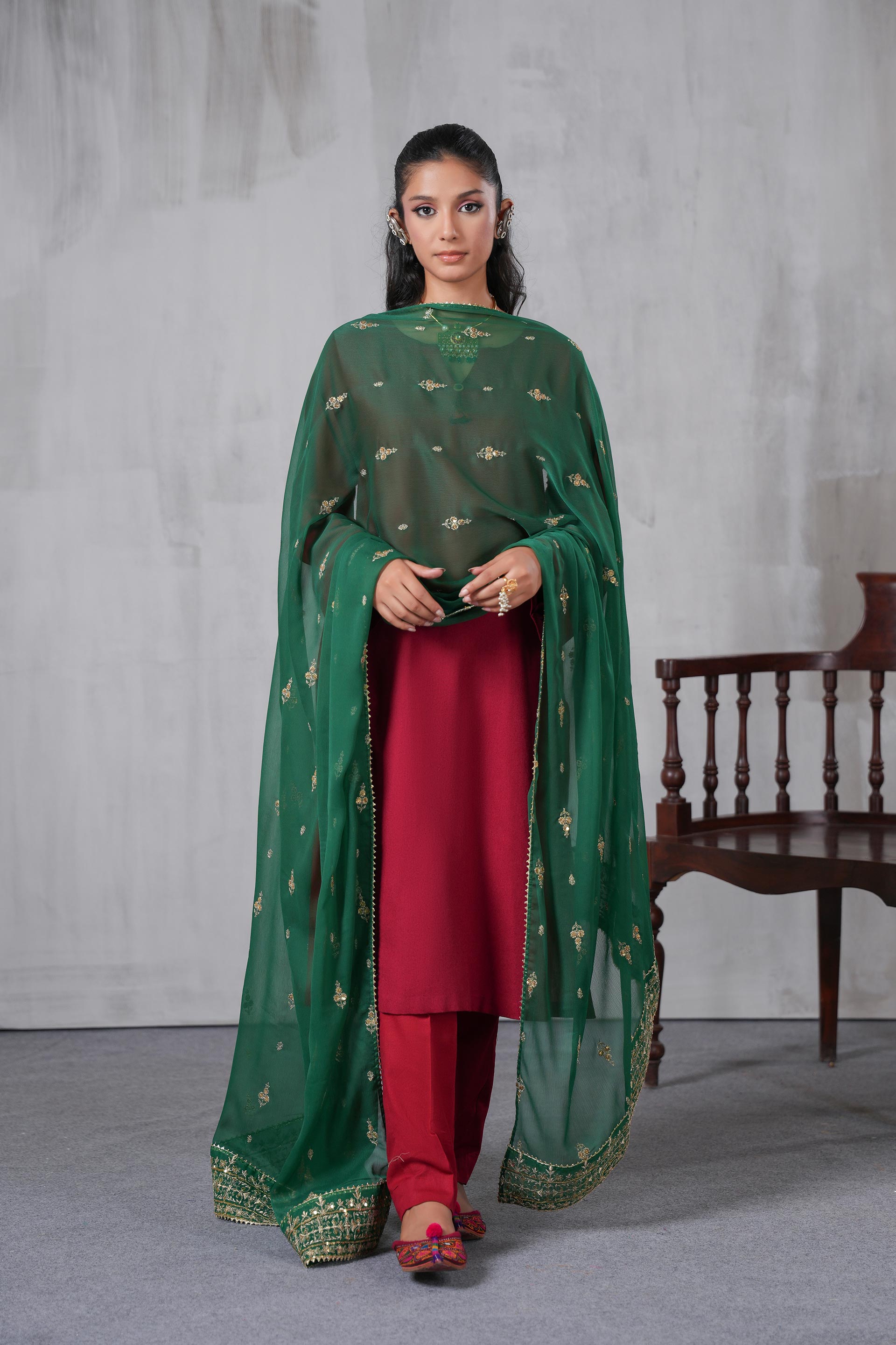 1 Piece Chiffon Dupatta (FZ0955)