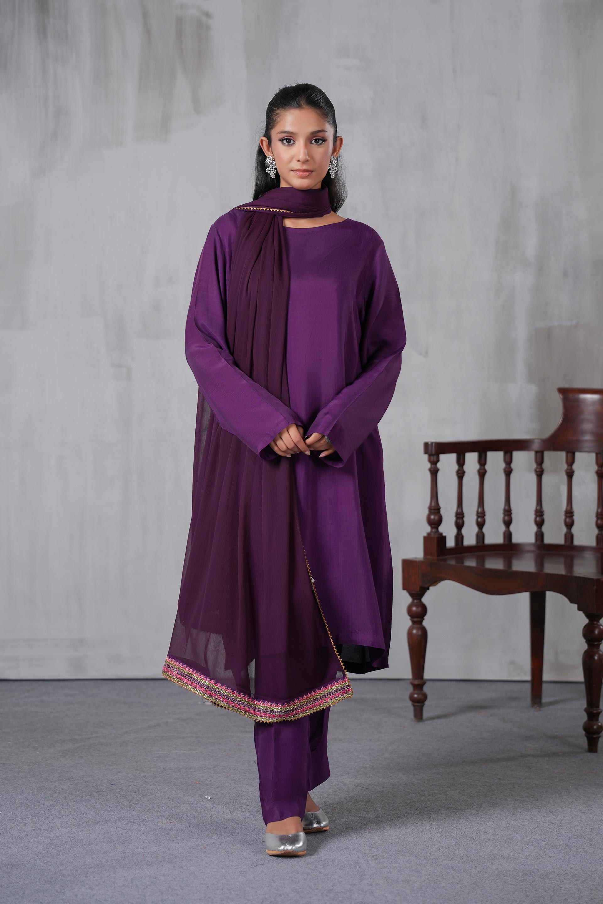 1 Piece Chiffon Dupatta (FZ0956)