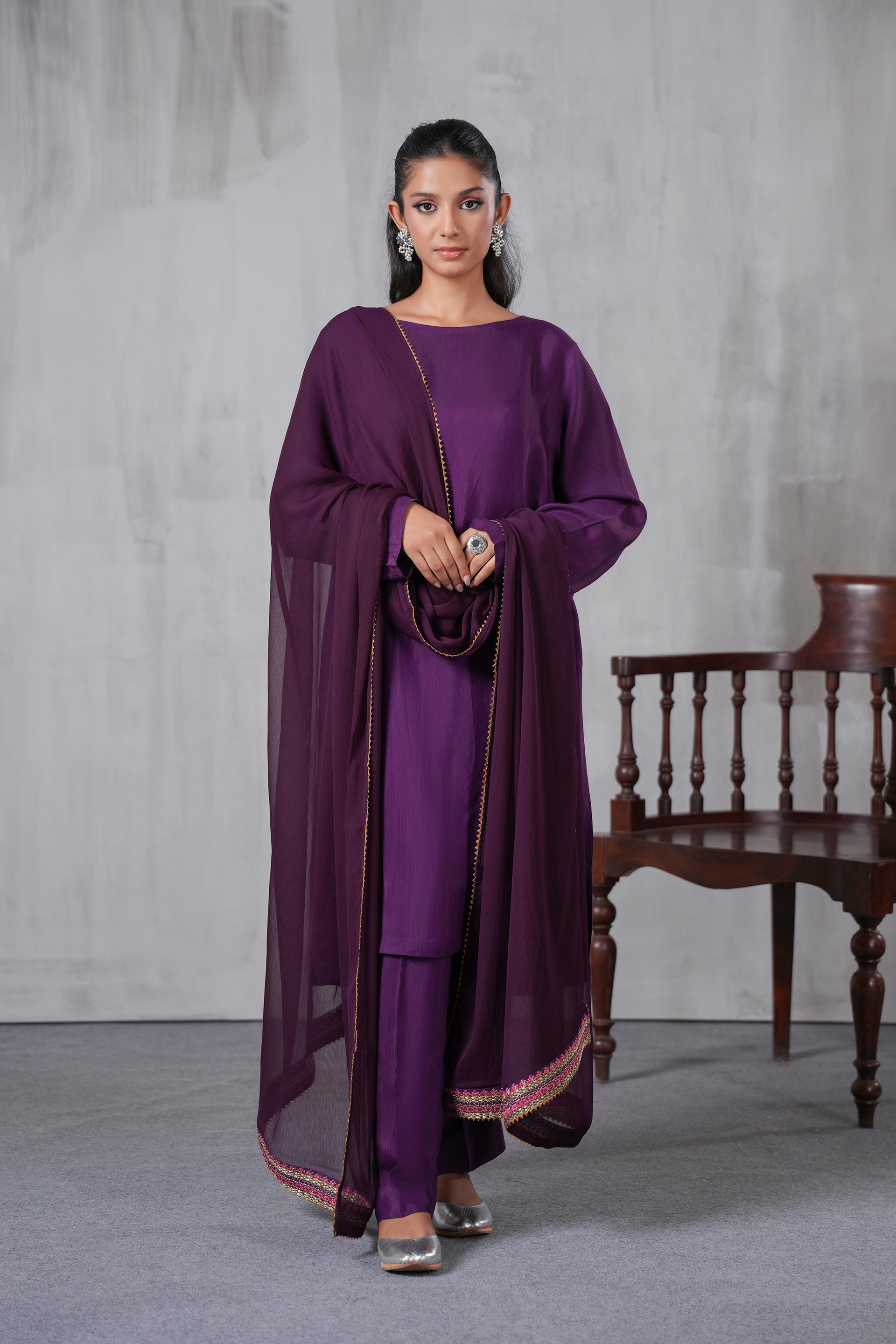 1 Piece Chiffon Dupatta (FZ0956)