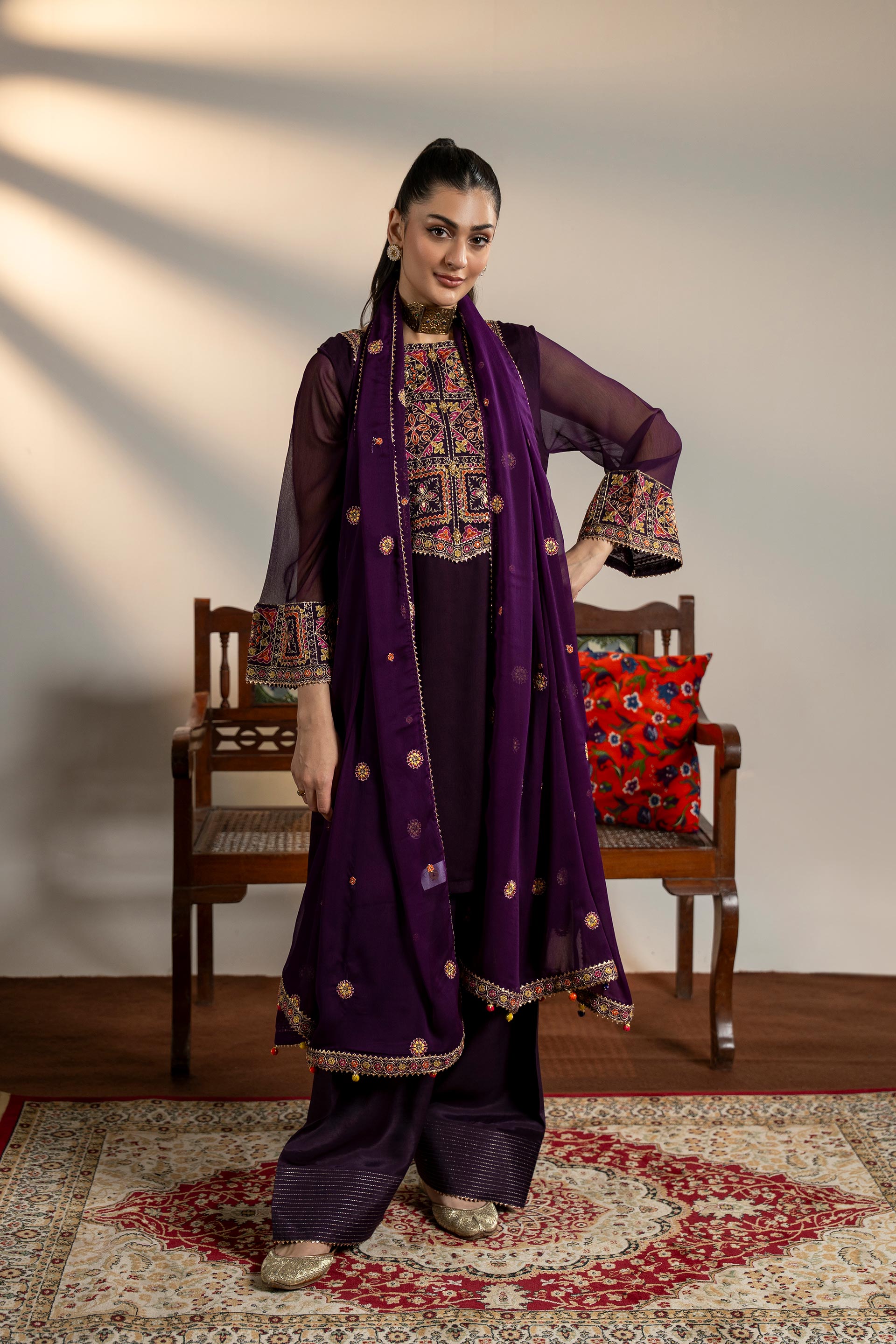 1 Piece Chiffon Dupatta (FZ0965)