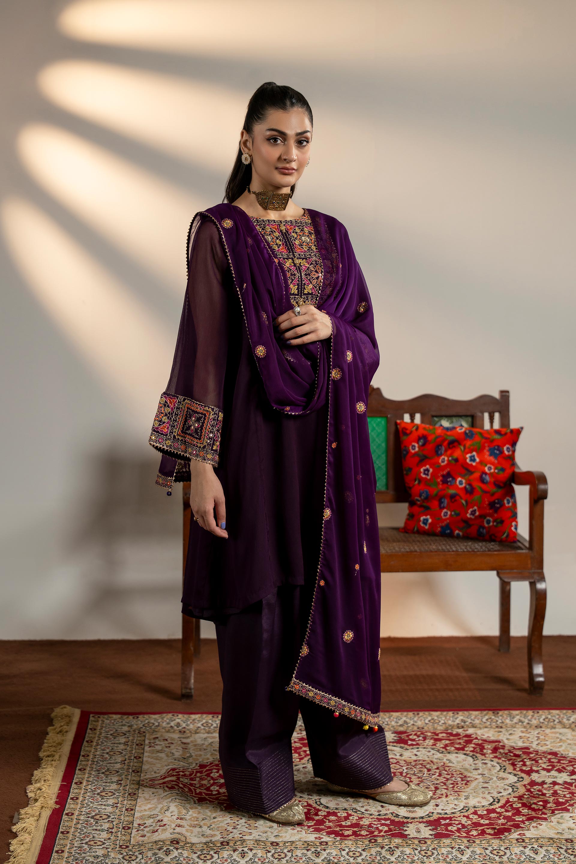 1 Piece Chiffon Dupatta (FZ0965)