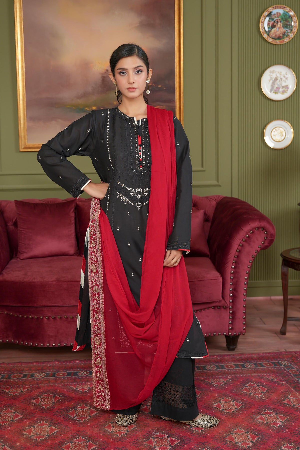 1 Piece Chiffon Dupatta (FZ0988)